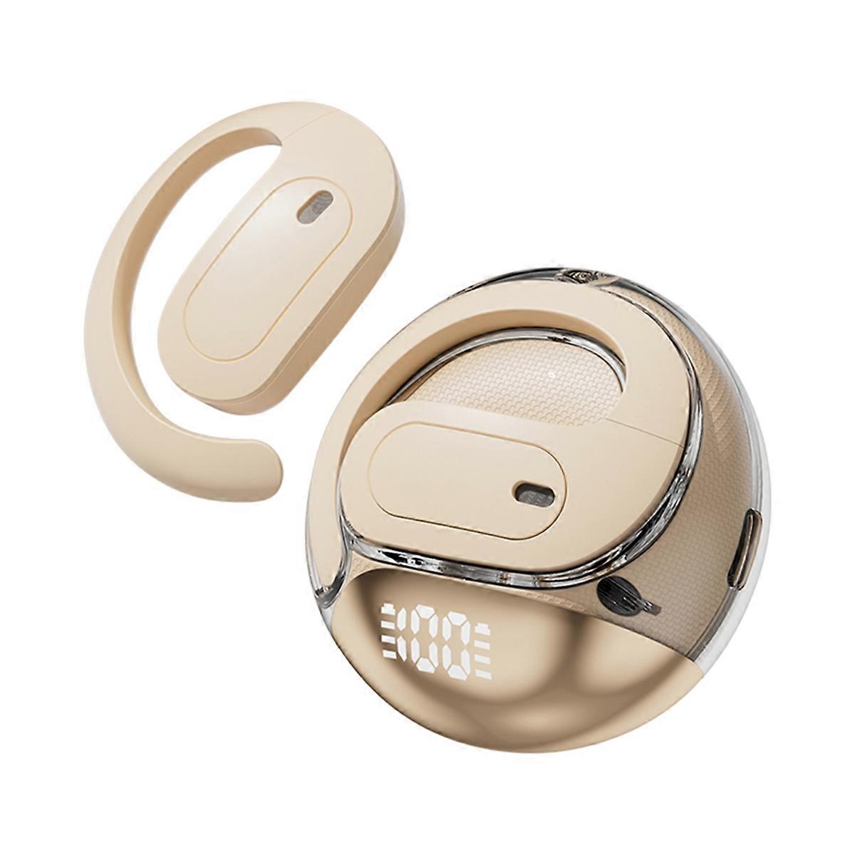 Wireless Earbuds with Earhooks Built-in Mic Earphones Skin Color