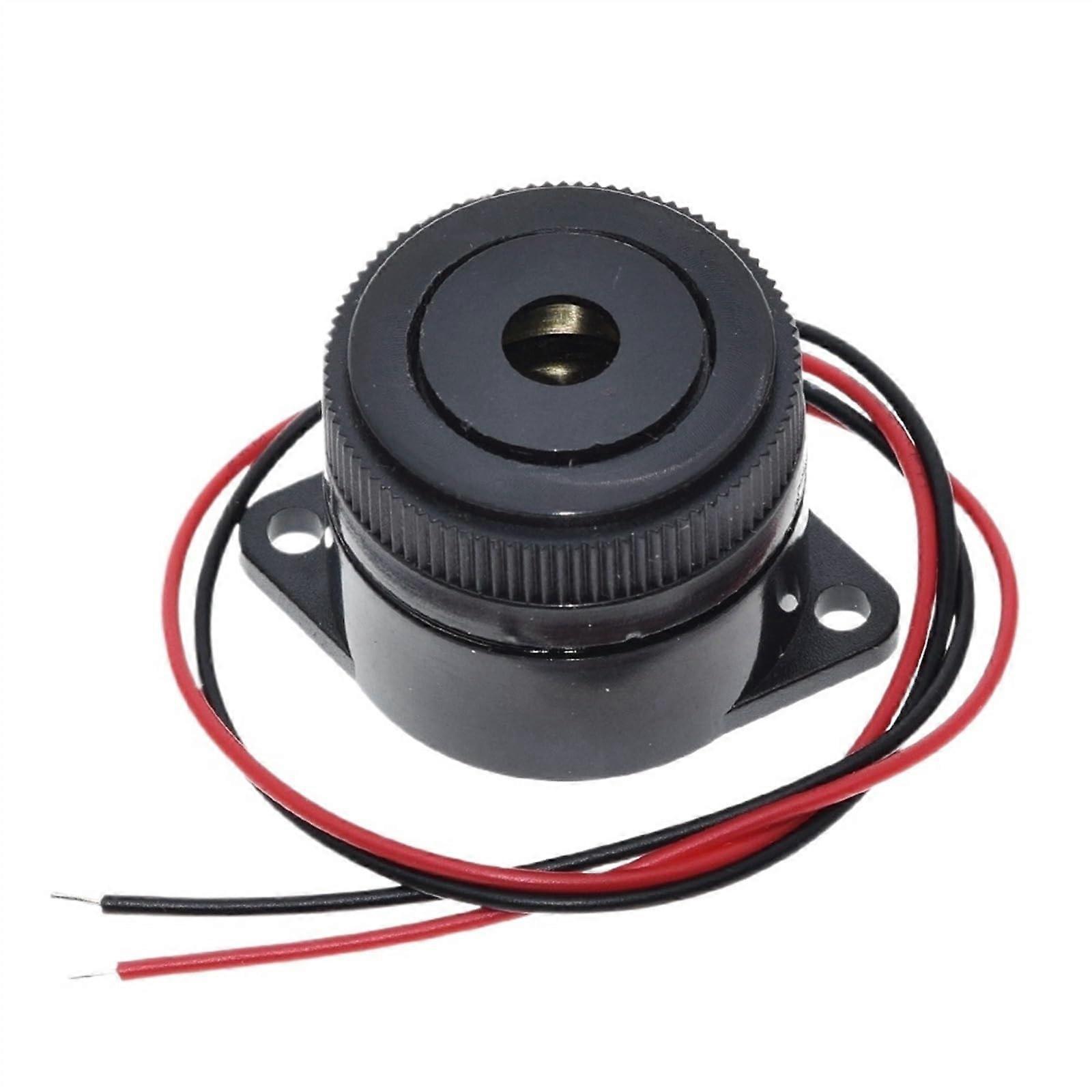 QSI2910 Piezoelectric Buzzer 90DB DC 12V Active Continuous Sound 29.5x24.5mm for Alarm and Signal Use