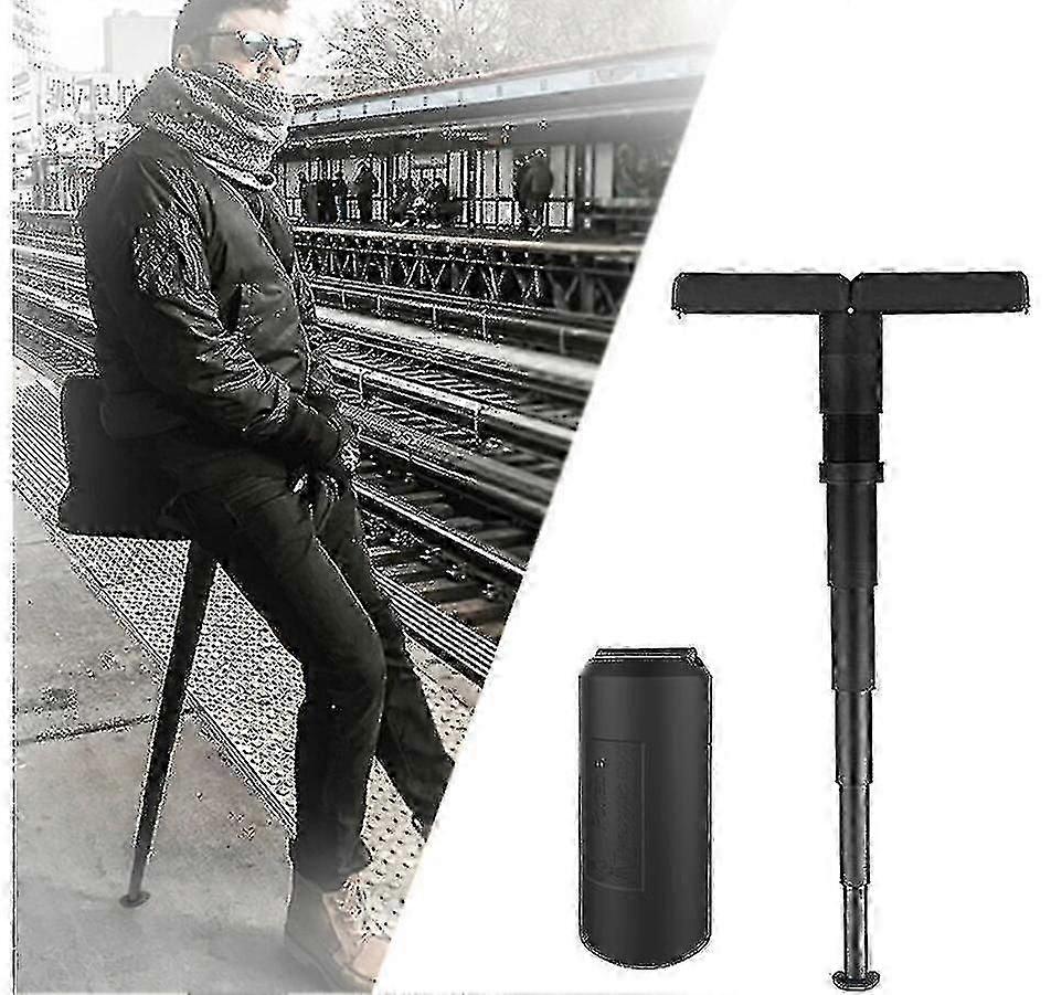 Portable Subway Chair, Magic Folding Stool Adjustable Pocket Stool