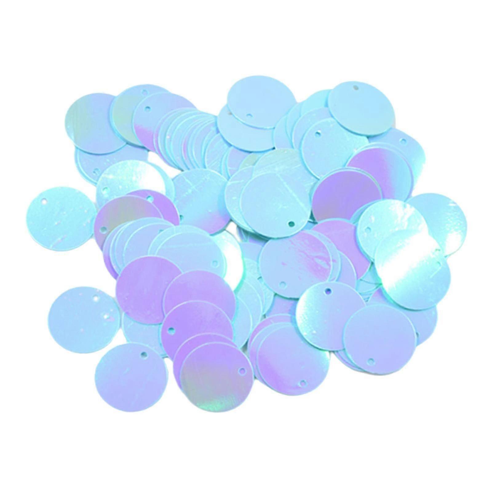 10g/130 Pcs Round Sparkle Sequins Paillettes for Crafts