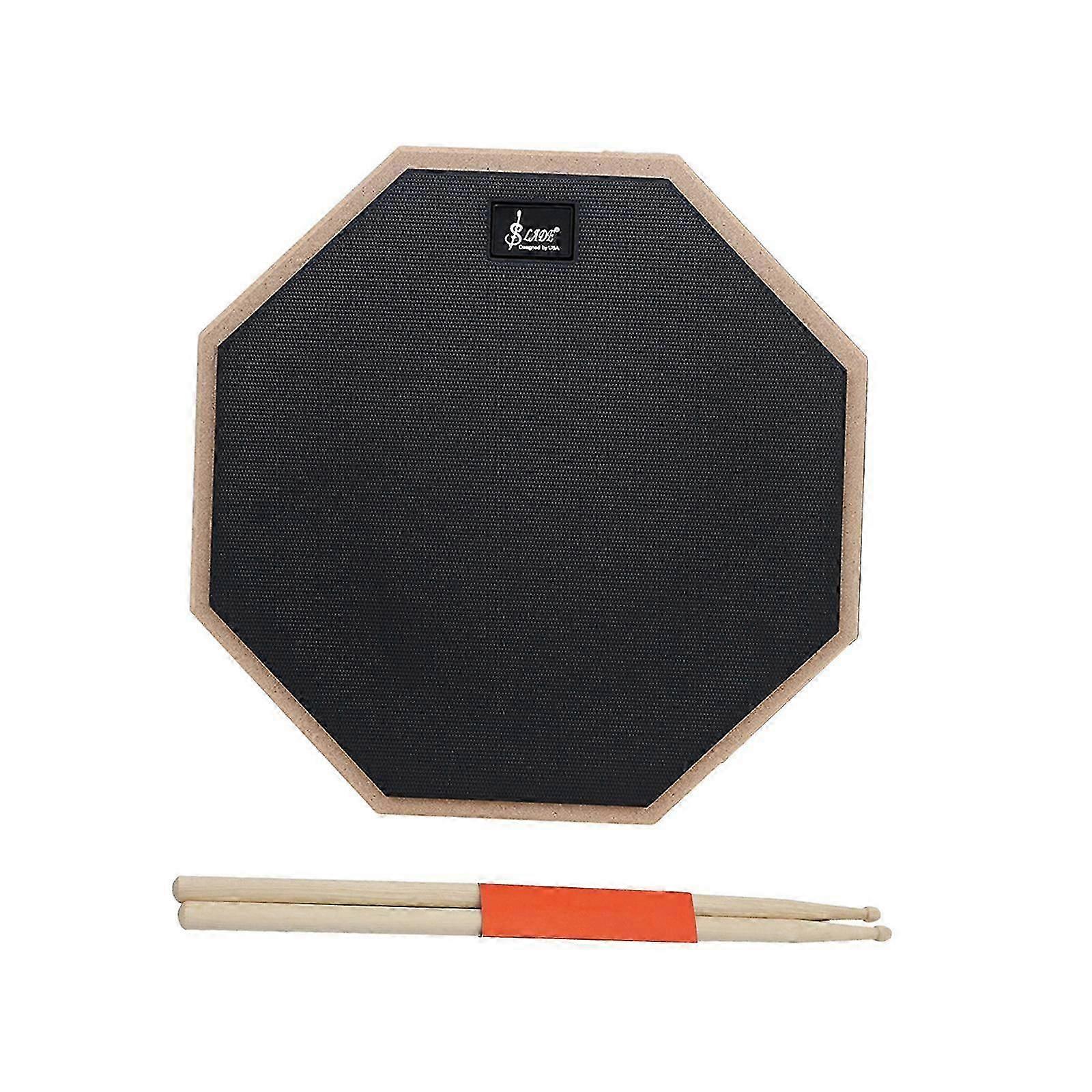 12inch Drum Practice Pads Quiet Dumb Drum Percussion Instruments Accessories Anti Slip Silent Drum Pad Practical for Starters