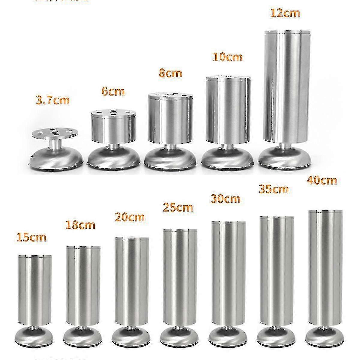 أرجل أثاث من الفولاذ المقاوم للصدأ أرجل أريكة قابلة للتعديل خزانة طاولة أقدام الثقيلة استبدال بار سطح العمل دعم gx20241211511