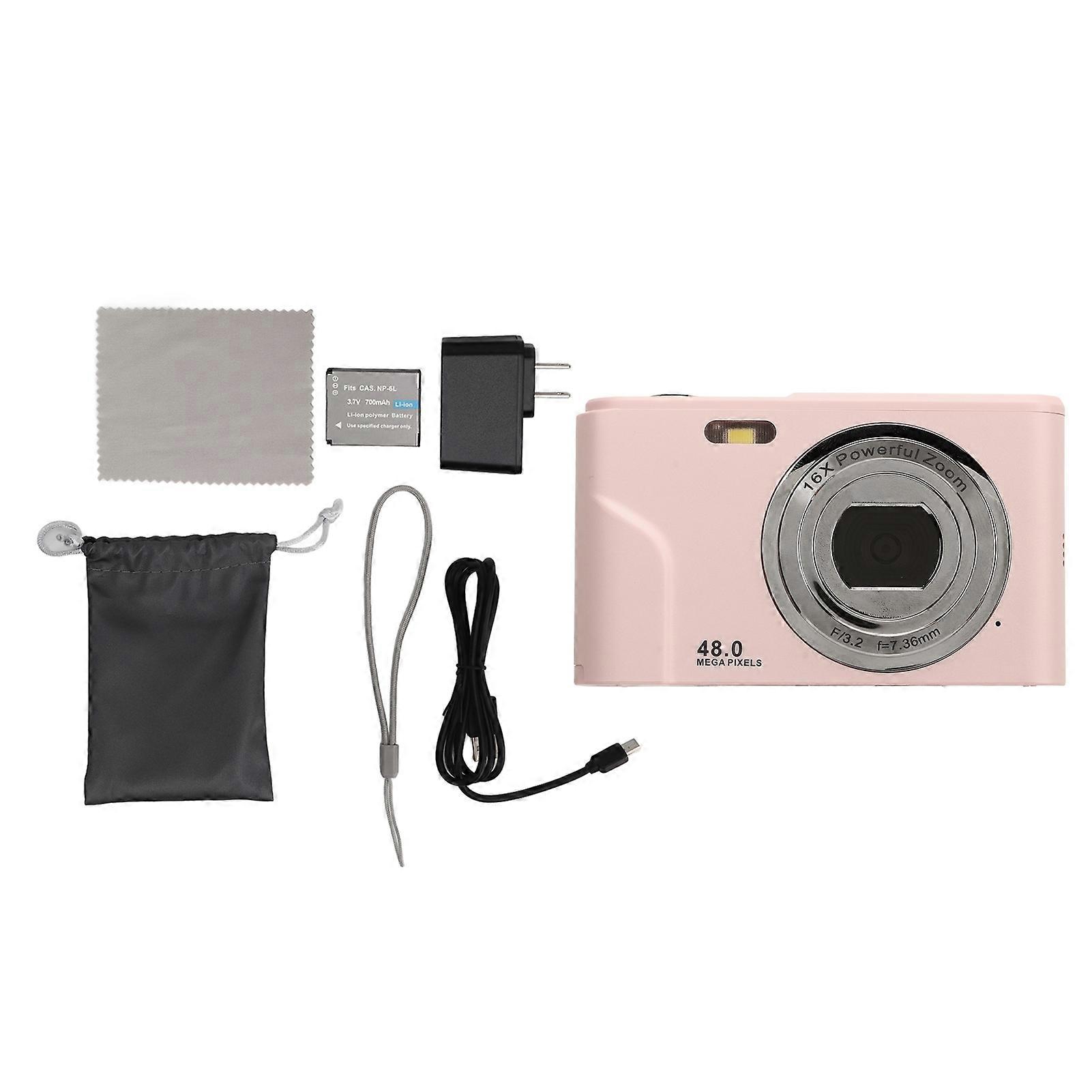 48MP Mini Compact Pocket Camera, 1080P Video, Easy Operation, Ideal Gift for All
