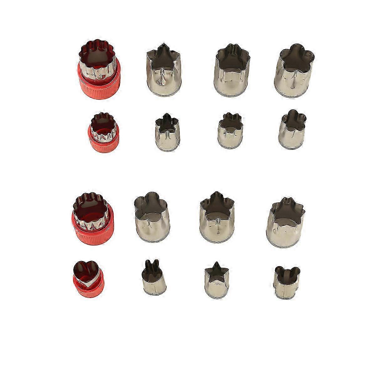 Vegetable cutter shape set mini cookie cutter set fruit biscuit seal mold