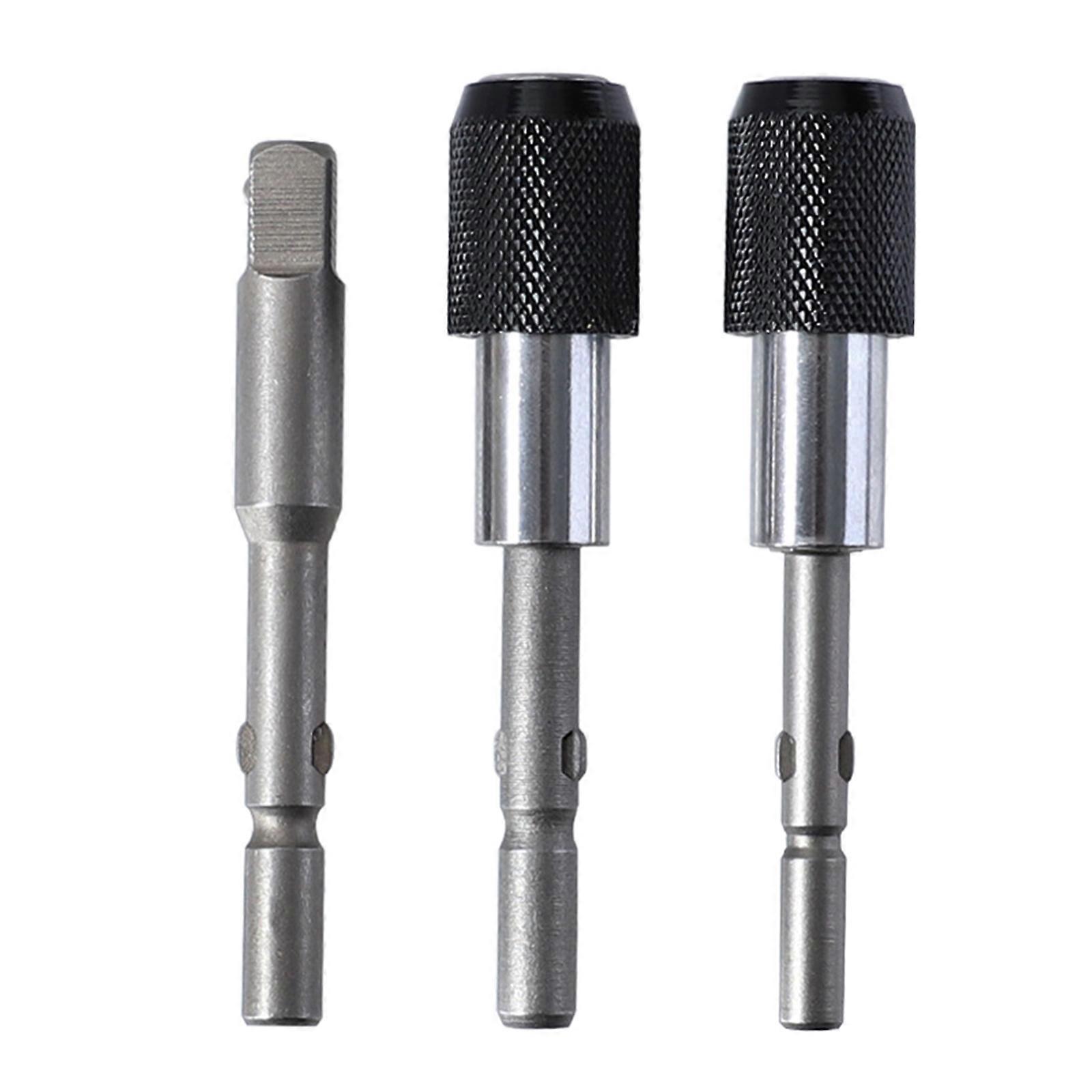 Locking Extension Bar Set for Power Tools - 3 Pieces of Hardened Chrome Vanadium Steel with Stainless Steel Socket