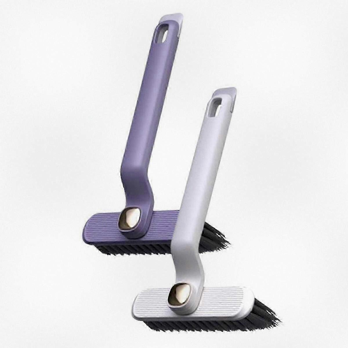 Multi-Function 360-Degree Rotating Crevice Cleaning Brush with Stiff Bristles for Effective Corner Cleaning