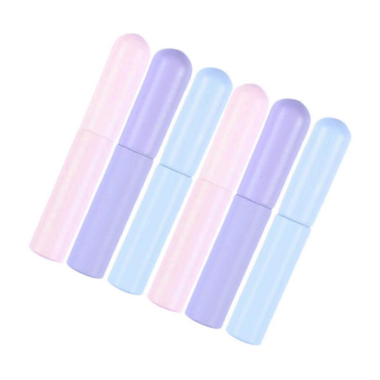 Lip Brush 6-Piece Set Portable Lip Applicators For Even Color Distribution For Liquid Cosmetics And Travel