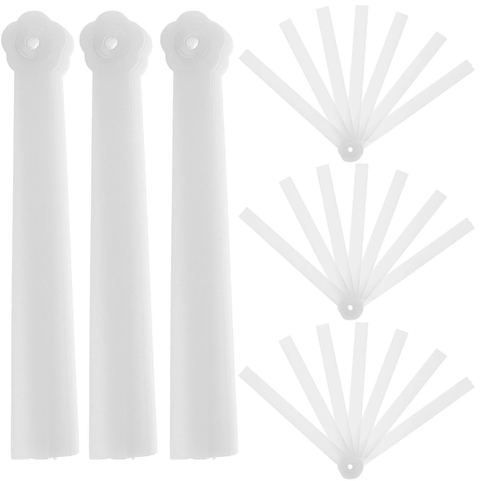 10pcs Handcraft Folding Fan DIY Frame Sturdy Folding Fan Plastic Frame Unfinished Fan Frame Material