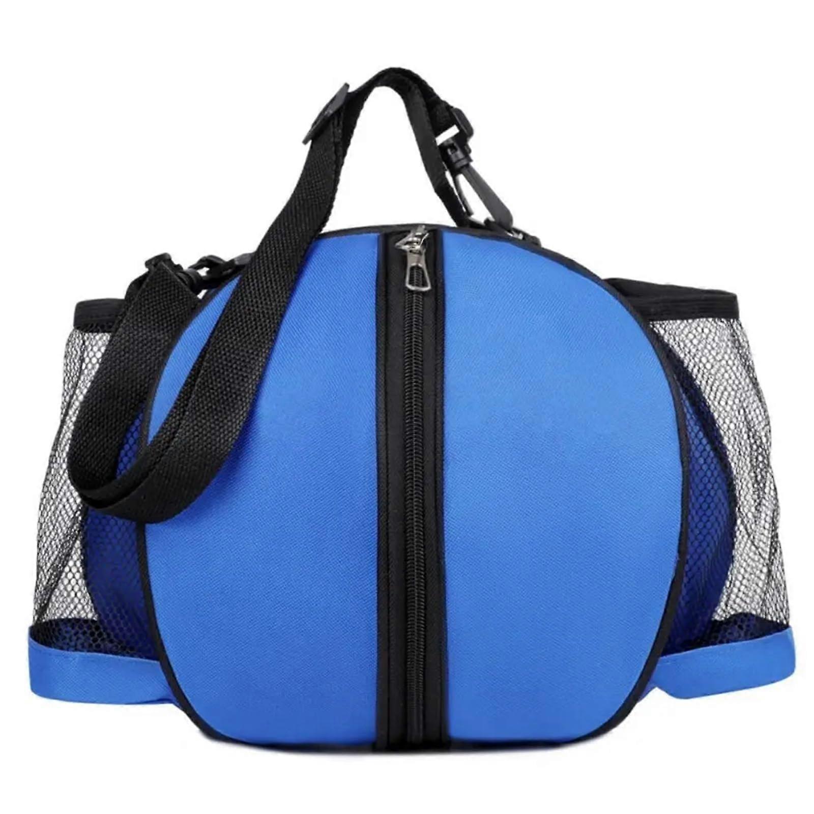 Basketbol Çantası Ayarlanabilir Askı Basketbol Omuz Çantası Outdoor Fitness Spor Topu Çantası Eğitim Ekipmanları Taşıma Çantası Mavi Tek Askı