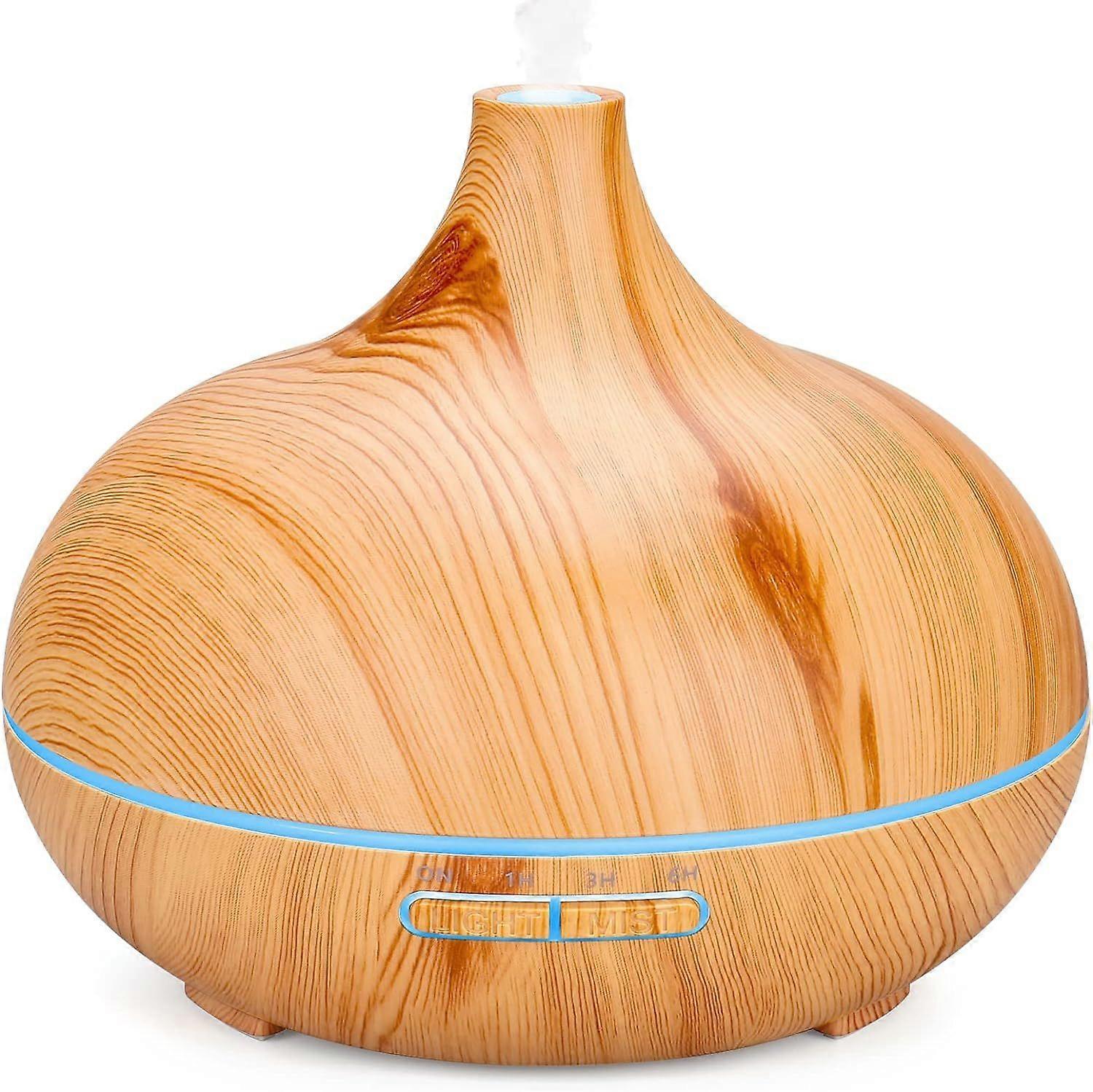 Essential Oil Diffuser 500ml Ultrasonic Aromatherapy Humidifier, Cool Mist Aroma Diffuser, 7 Color LED Lights, 4 Timer, Air Freshener, Humidifier, for