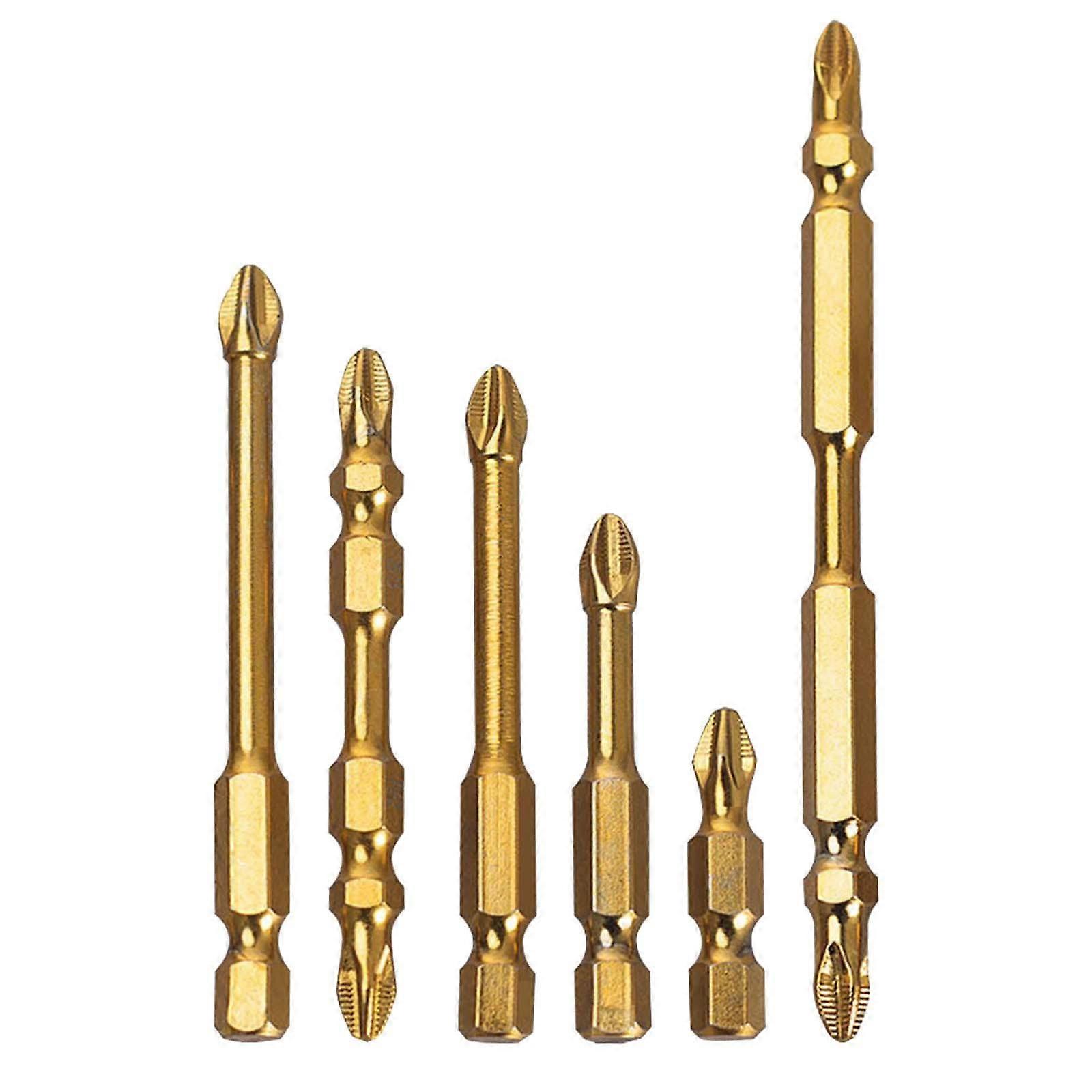 6Pcs Magnetic Screwdriver Bits Set Phillips Bits Screw Cross Head Drill Bit for