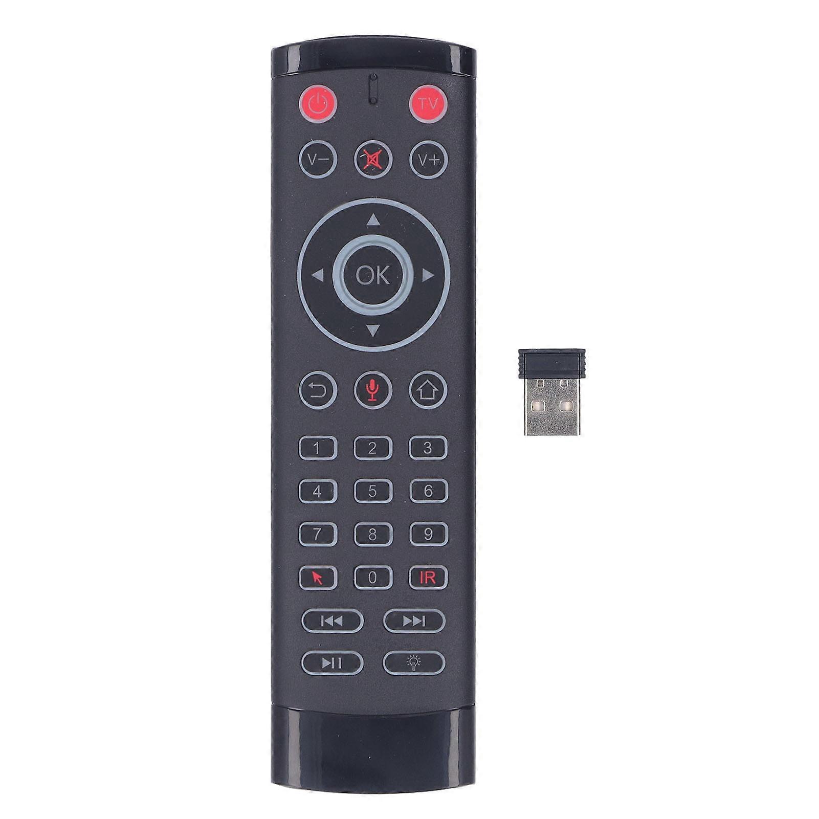 Universelle Smart-Fernbedienung 2,4 G drahtlos mit USB-Empfänger für Smart-TV-Set-Top-Box, Android-Geräte, Tablets, mechanische Ausrüstung, langlebig, Multi-Dev