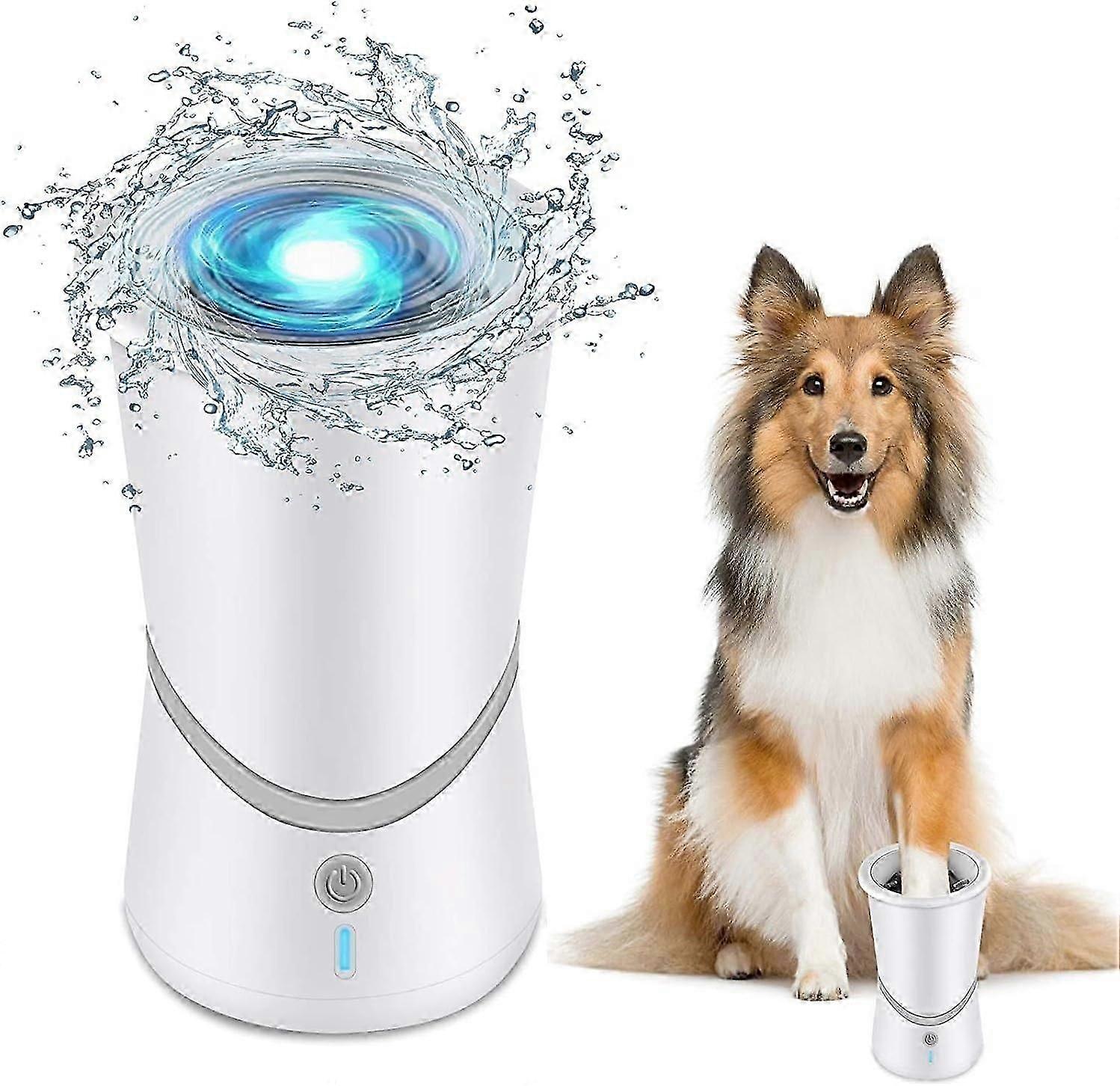 2025 New Portable Electric Dog Paw Cleaner, Electric Paw Washer, Automatic Rotary Dog Muddy Paw Washer