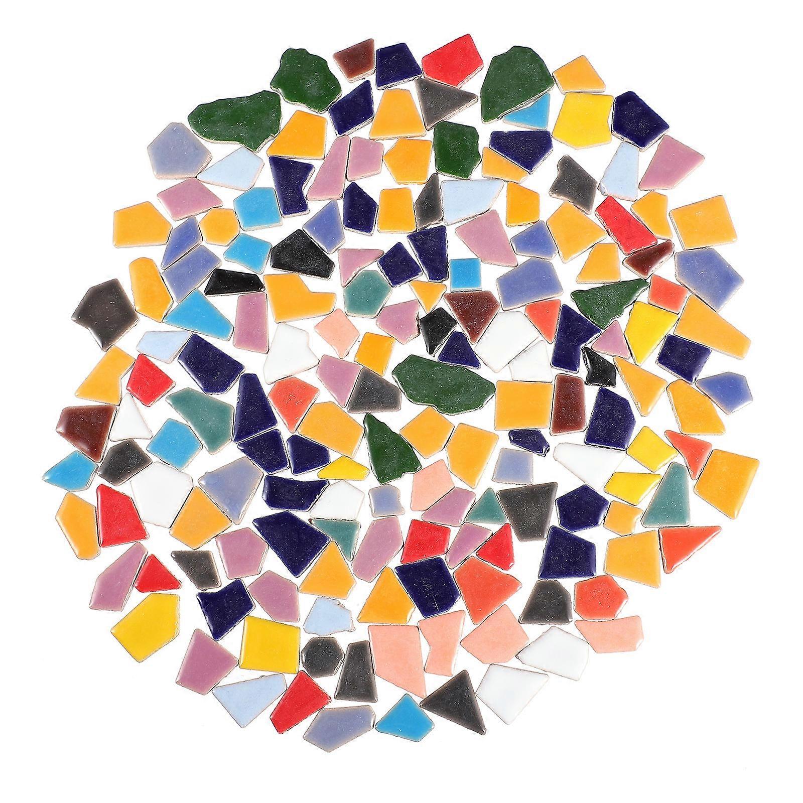 200g Colorful DIY Mosaic Tiles Pretty Ceramic Mosaic Tiles Delicate Mosaic Tiles