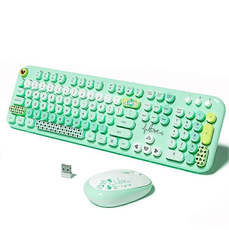 MOFII Wireless Keyboard and Mouse Set 104 Keys Customizable Ergonomic USB for Laptops