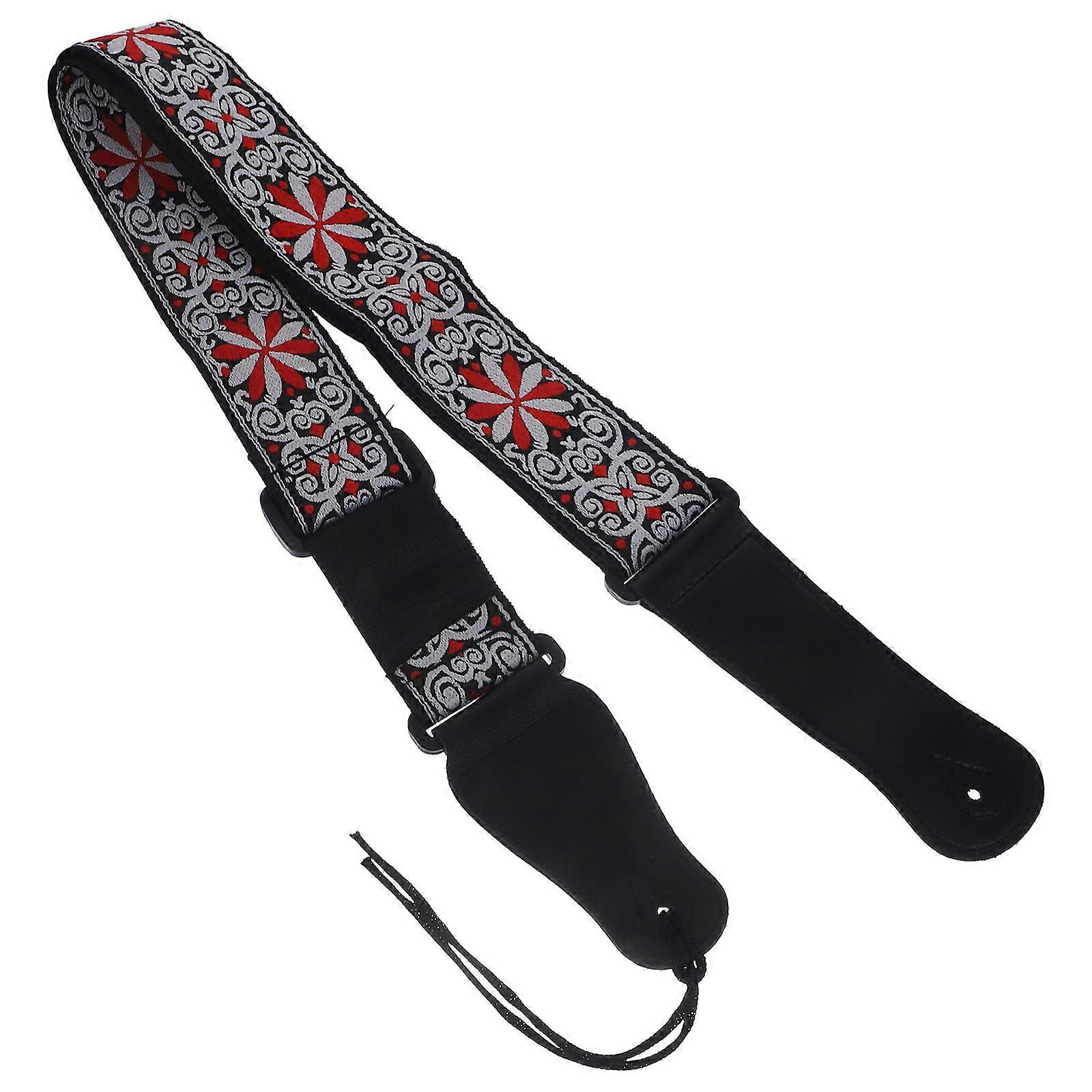 Durable Bass Belt Comfortable Labor Saving Guitar Strap For Electric Guitar Performance 140X5.2X0.8CM 1Set