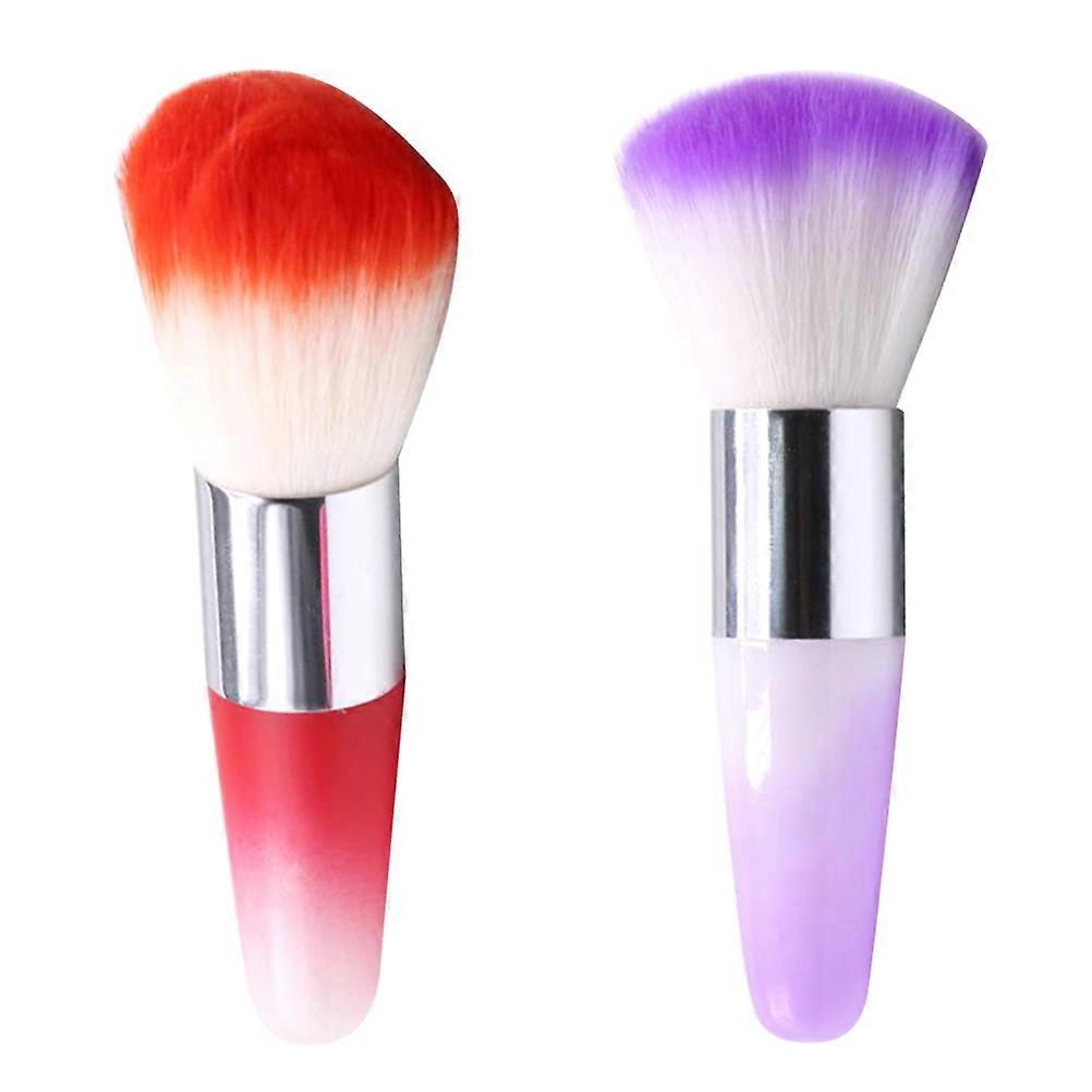 Nail Dust Brush Manicure Clean Up Brush For Home Use Assorted .50X1.00X1.00CM 2Pcs