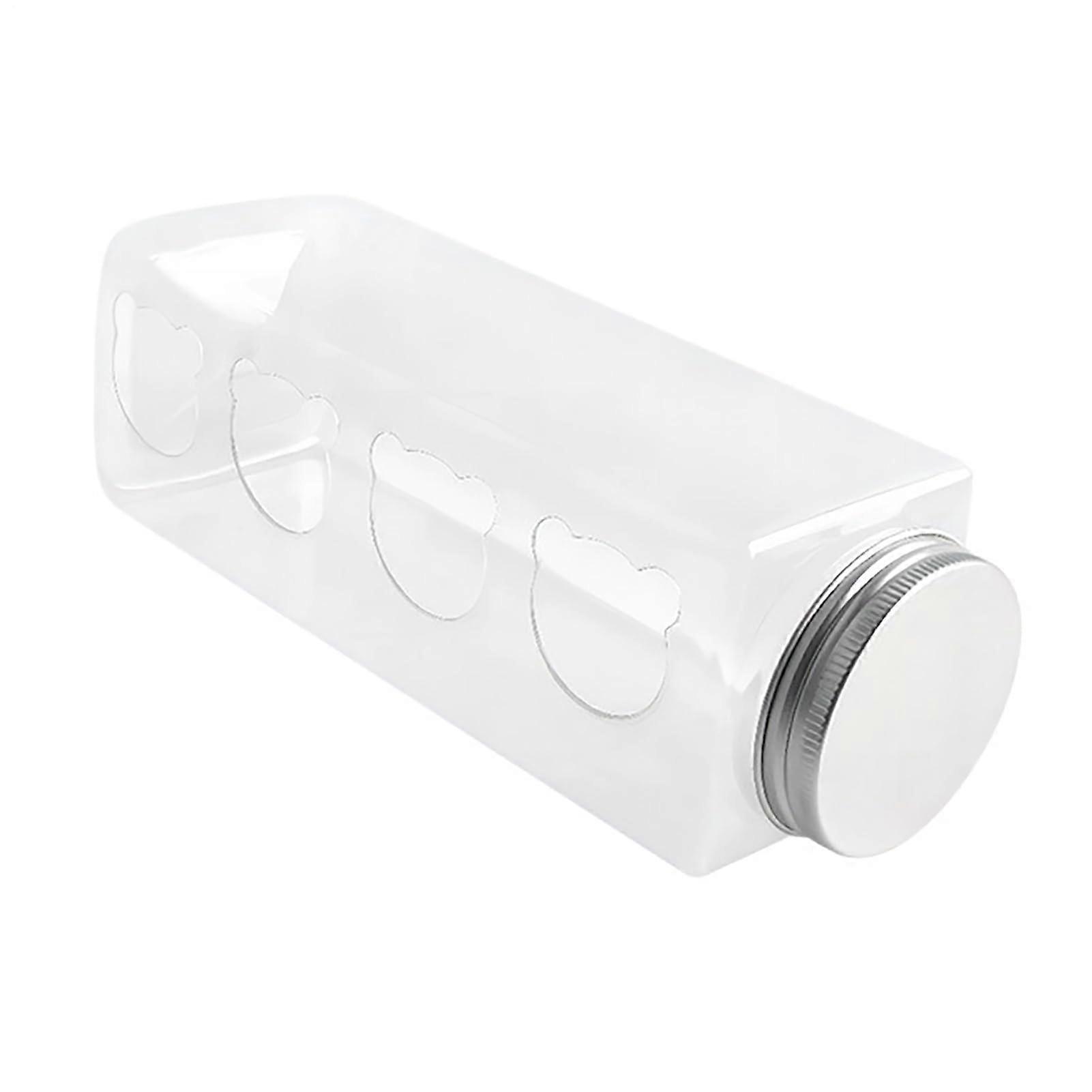 Quail Food Feeder Without Waste, Portable Transparent Chicken Feeder with 4 Doors, Compatible with Qu Cages, Includes Accessories