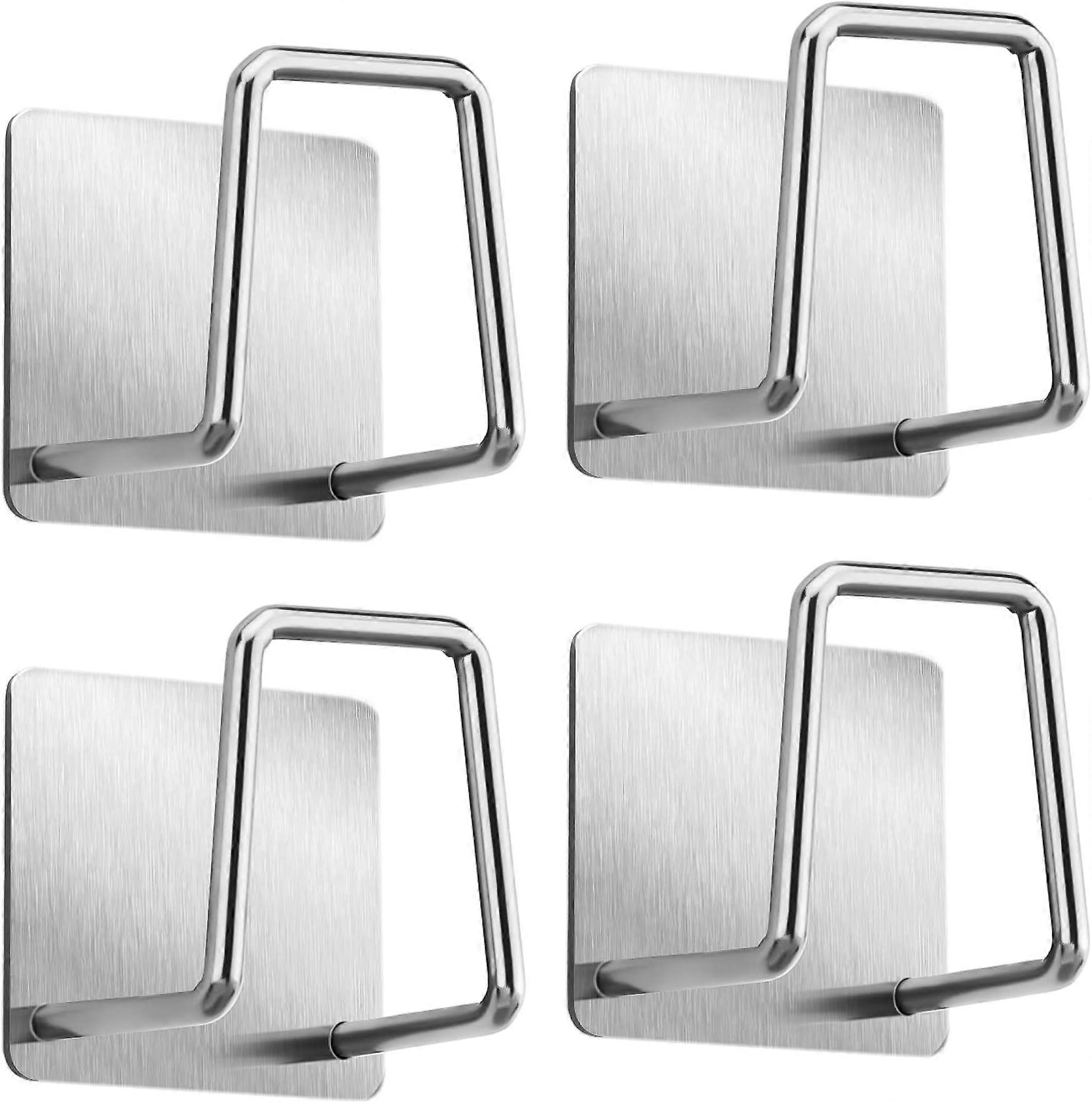 4 PACK Sponge Holder Stainless Steel Dish Sponge Hook,Adhesive Hook