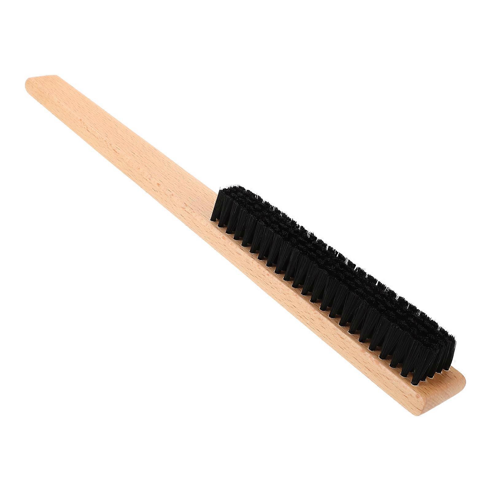Clothes Brush Soft Cleaning Brush Wood Handle Clothes Brush For Woolen Clothes And Coats 1Pack