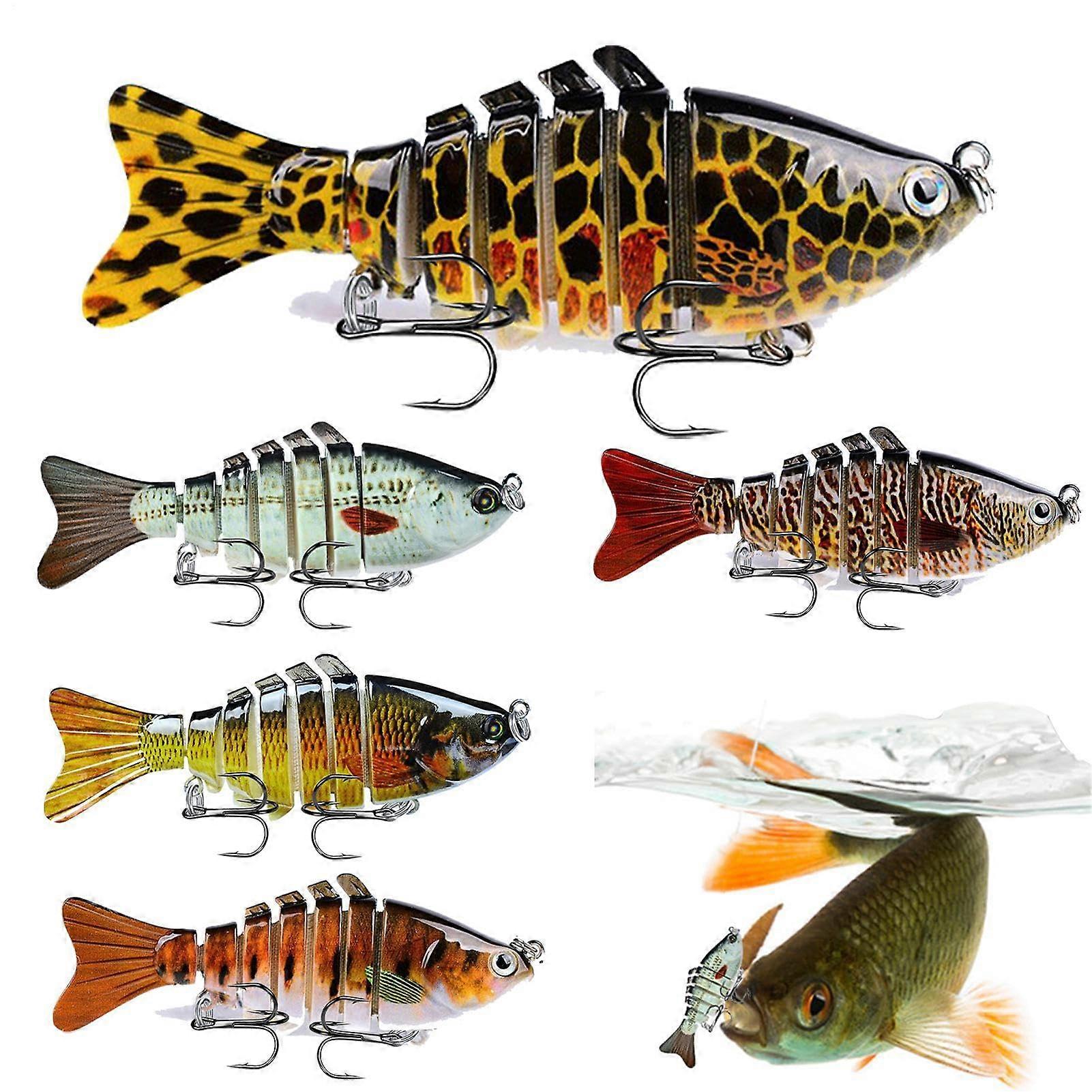 Realistic swimming lure MultiJoint fishing kit for bass, trout, pikeperch