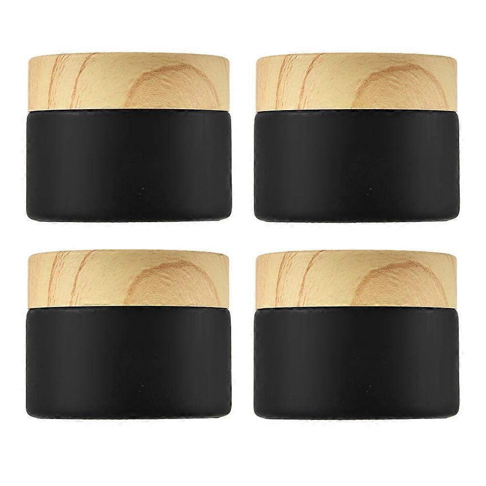 Tiny Containers Glass Bottles Jars Cosmetics Cream Box Container Dispenser For Home Use 4Pcs