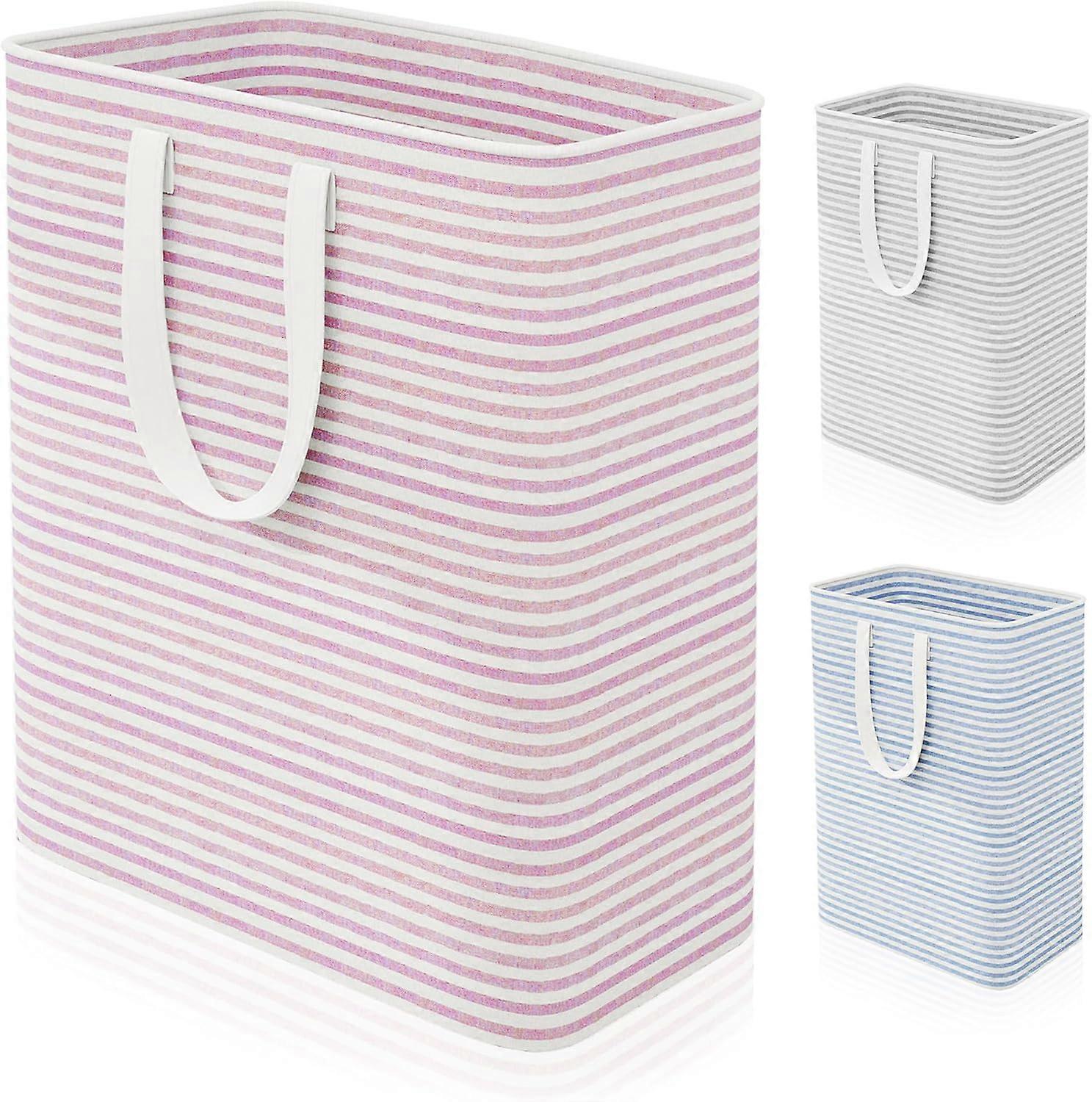 Large Foldable Laundry Basket 100L, Freestanding Waterproof Laundry Hamper, Red