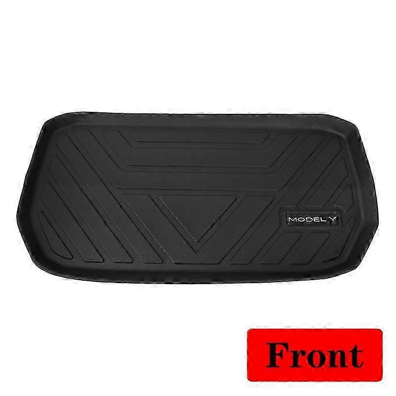 Accessories for Certain Brand Model Y 2021-2023 TPE Pad Front Rear Storage Mat Cargo Tray Floor with Waterproof Protector Cover