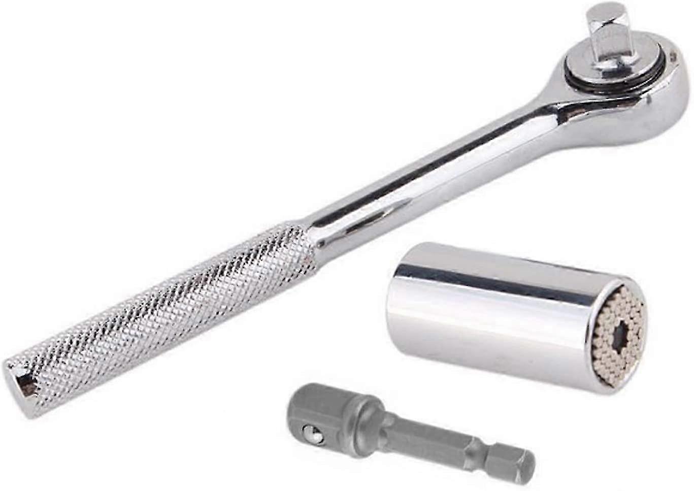 Torque Wrench, 3pcs 7-19mm Socket Wrench Torque Converter Hand Tool Wrench Adapter Drill Repair Tool SZRH A-X