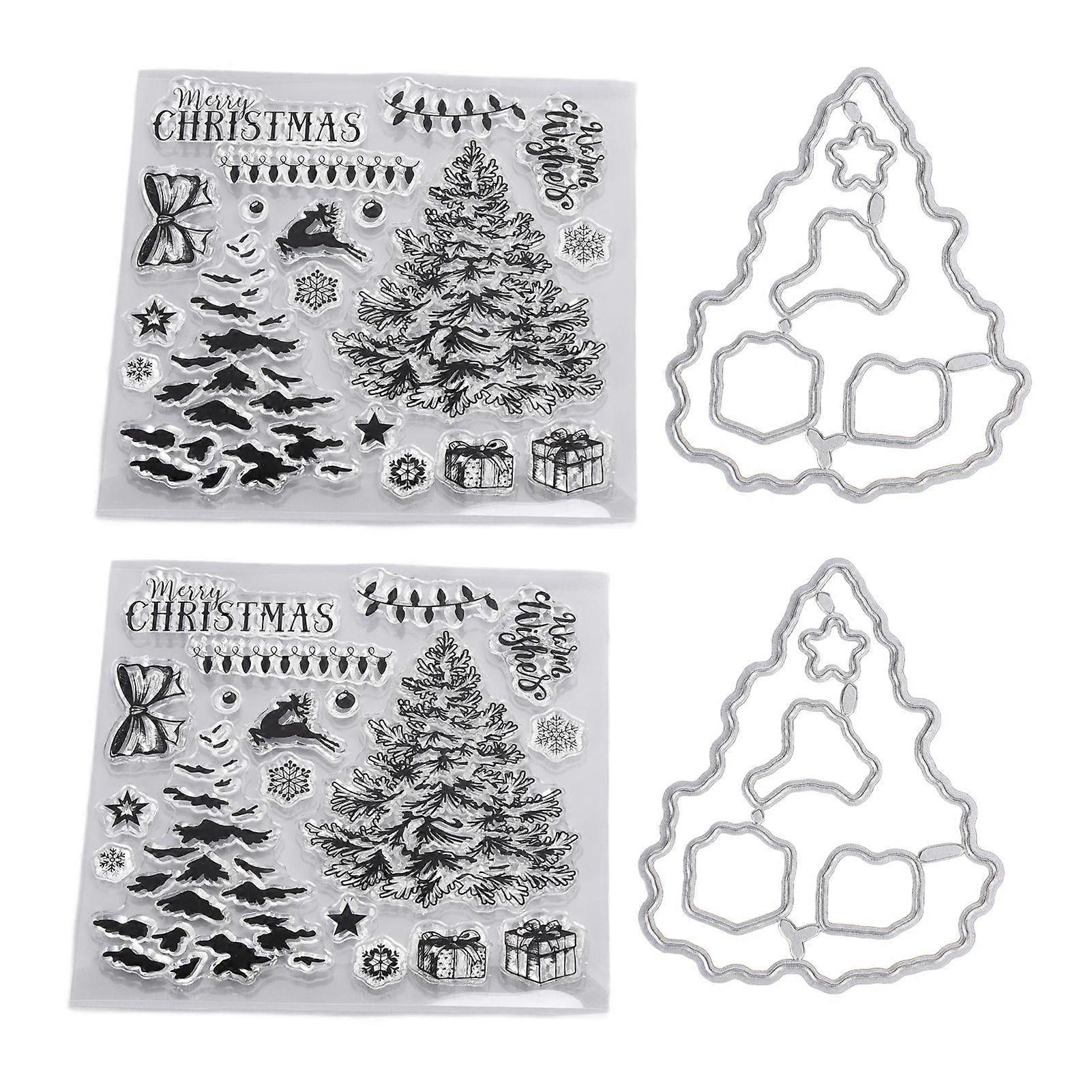 2025 Latest Model 2Pcs Clear Stamps Clear Imprint Repeated Sticking Easily