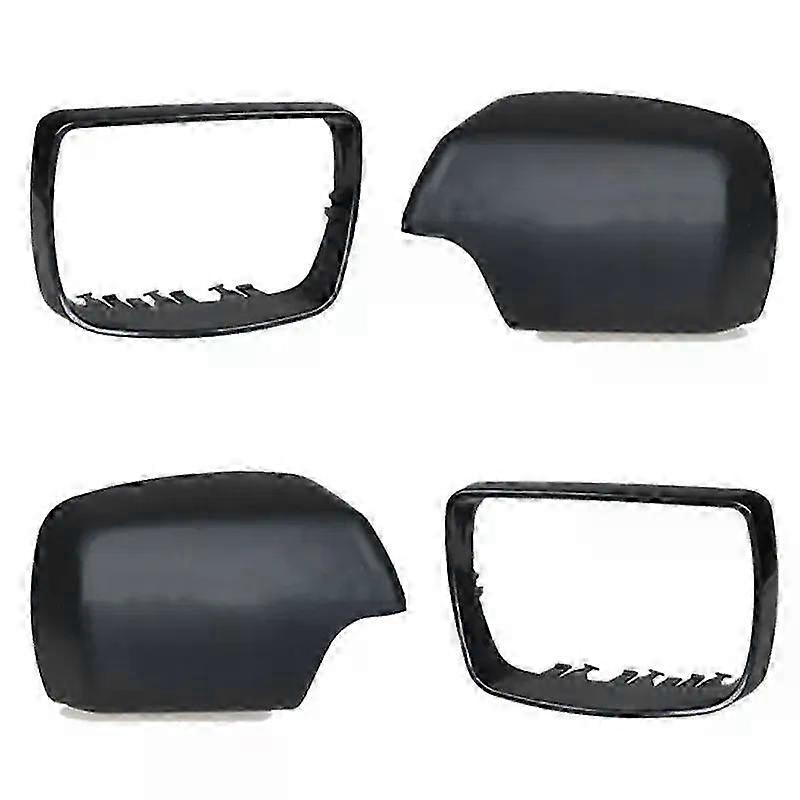 Side Mirror Cover Cap Compatible with Certain Brand E53 X5 2000-2006 Car Door Wing Mirror Trim Housing Frame