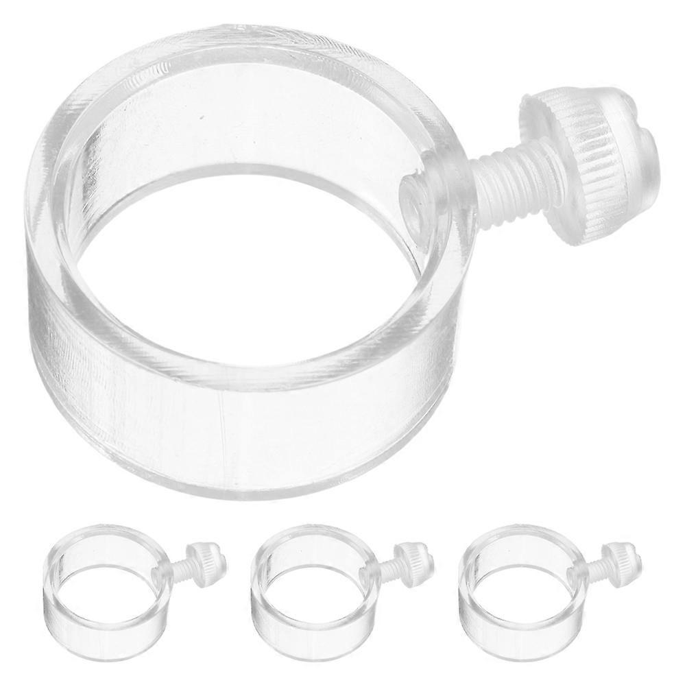 Durable 4 Pack Flagpole Retainer Rings Versatile Fixing Buckles for Outdoor Conference Displays Sturdy Reusable Flag Holders