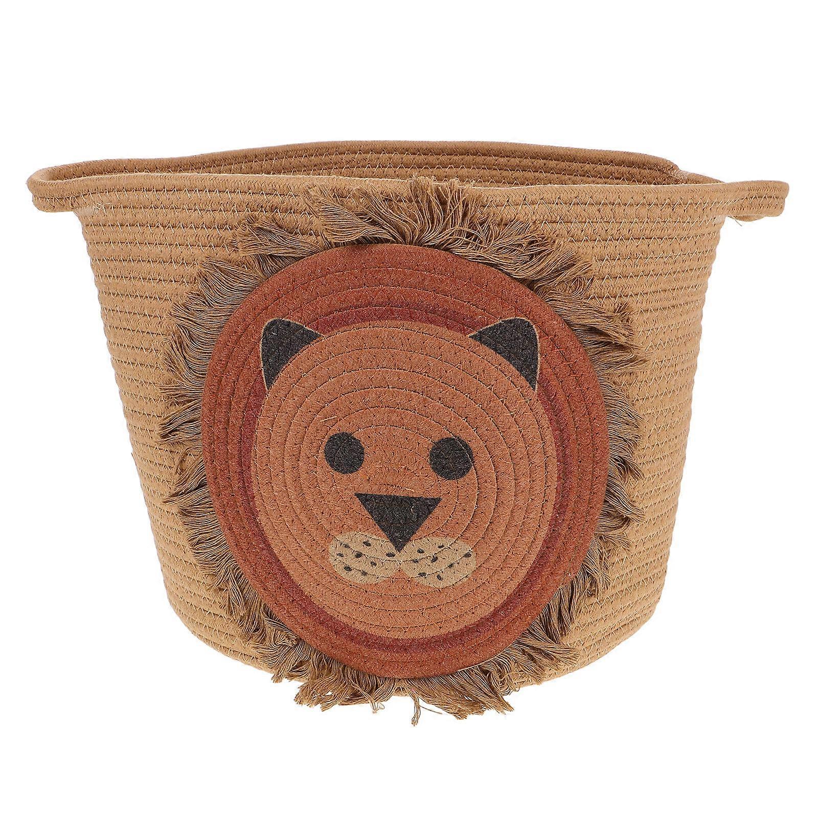 Car Storage Basket Cotton Rope Laundry Basket for Storage Durable