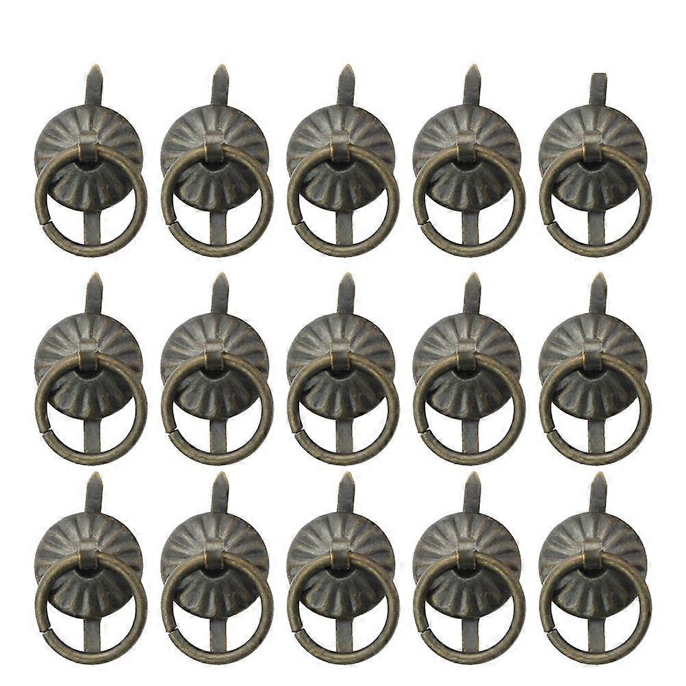 Bronze Tone Handle Pull Retro Pull Handle For Wardrobe Cabinet 50Pcs
