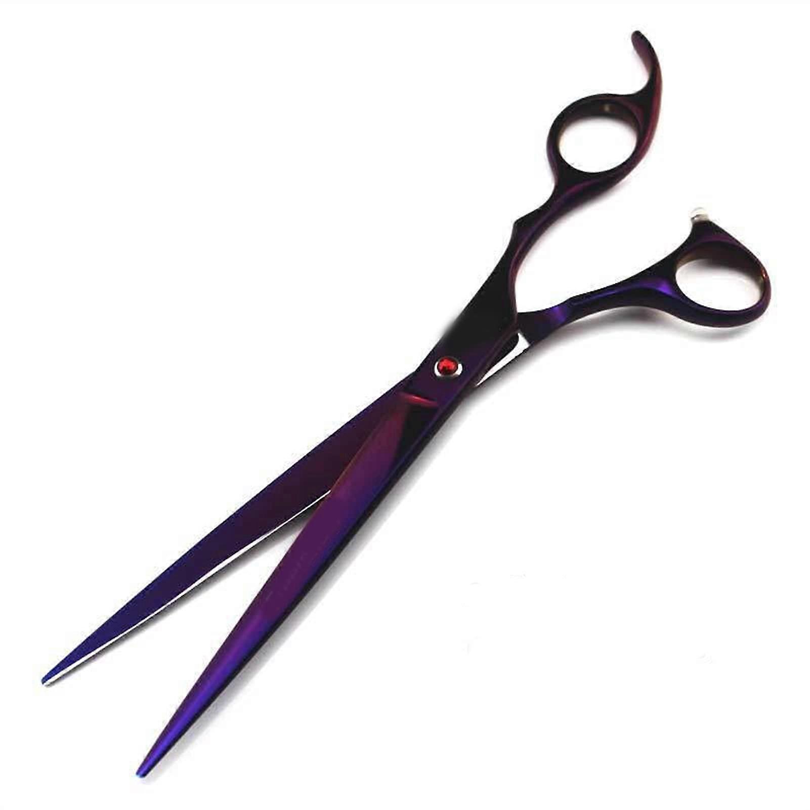 Pet Dog Grooming Scissors Curved Sharp Edge Kit for Cats and Dogs - Professional Hair Cutting Tools Set