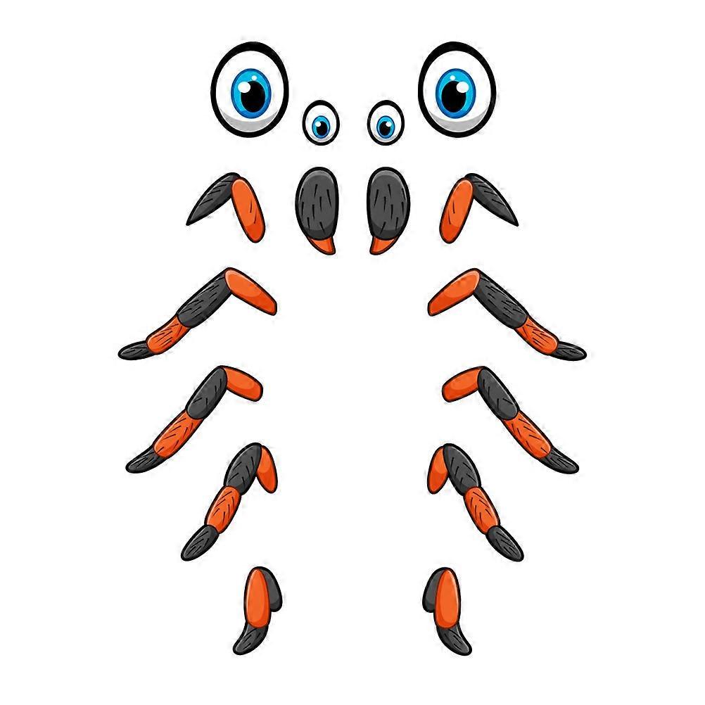 Halloween Scary Face Garage Door Sticker – Creepy Haunted House DIY Decal with Vivid Cartoon Design for Easy Peel Halloween Party Decor