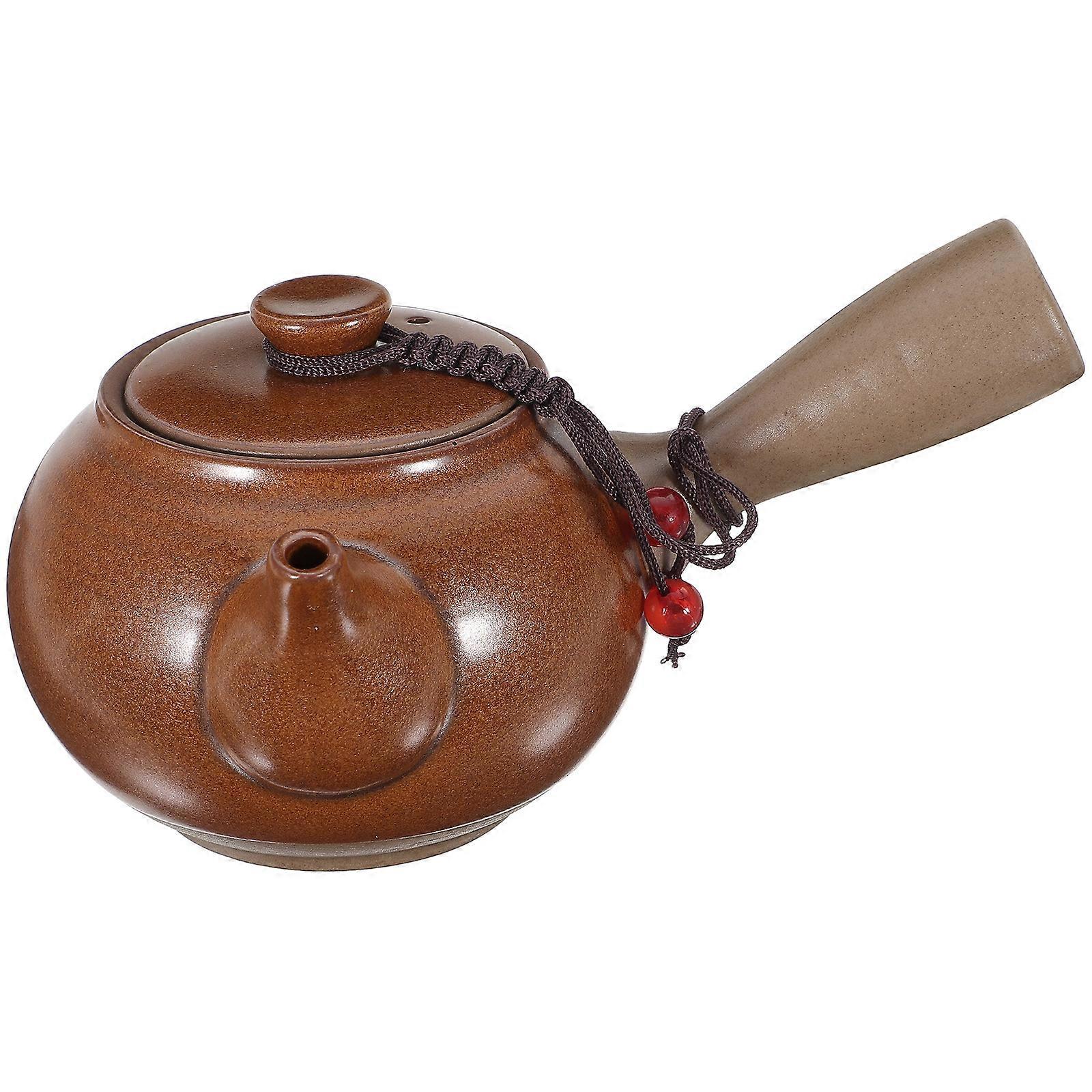 Household Water Kettle Ceramic Pot Office Use Simple and Generous Shape 1Pc