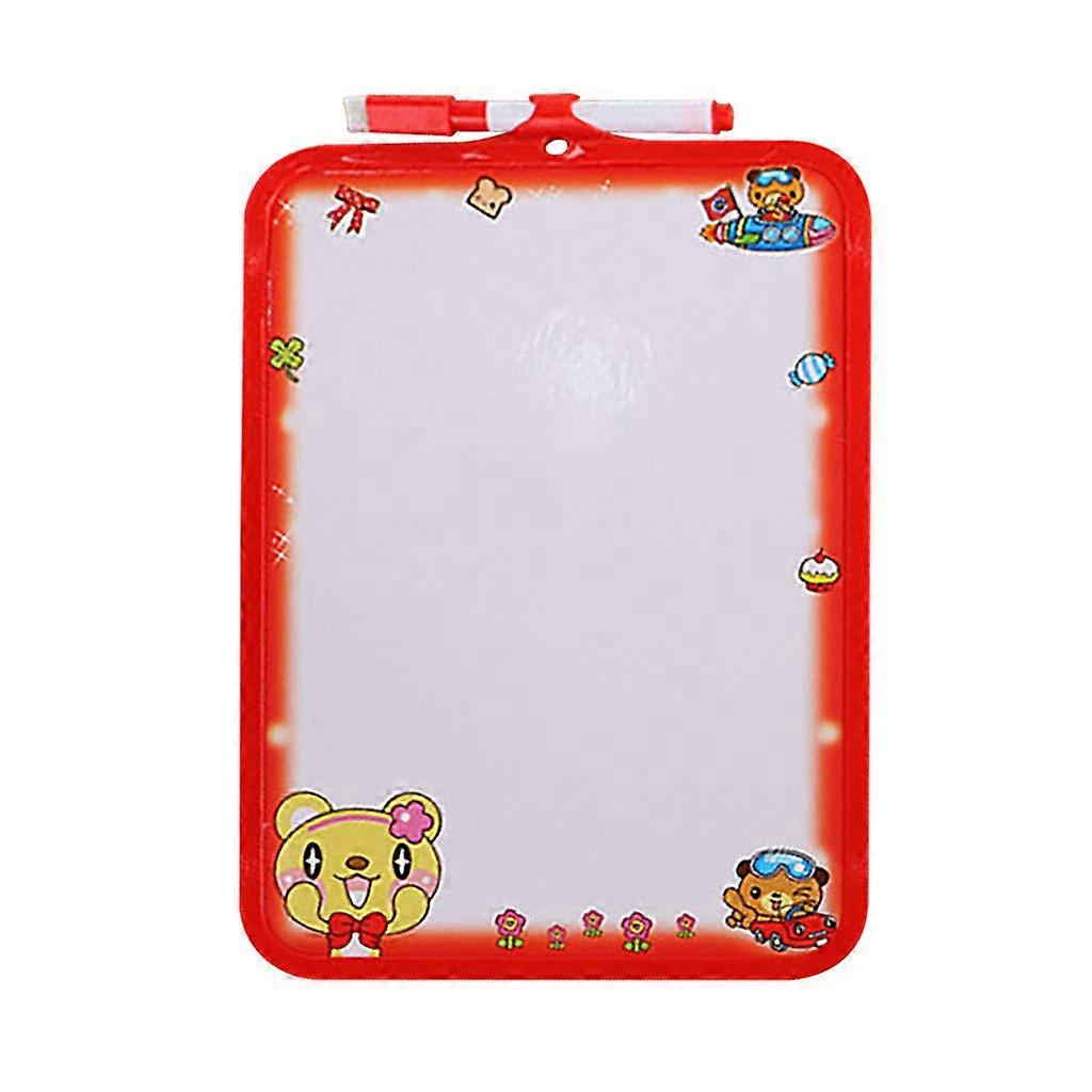 Home Board 5 ml Message Drawing Dry Whiteboard Student Board DoubleSided Stationery Craft Cabinet (Red, One Size) Red Standard Size