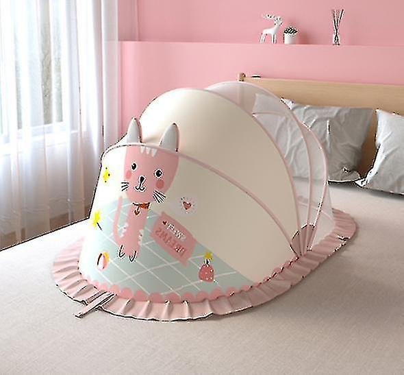 Foldable Baby Mosquito Net And Bottomless Installation-free Storage