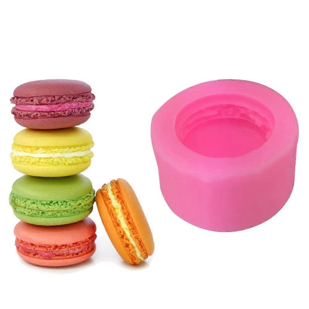 3D Macaron Silicone Mould for Fondant Baking, Easy-to-Use Macaron Hamburger Mould, Cupcake Decoration Mould, Durable and Flexible