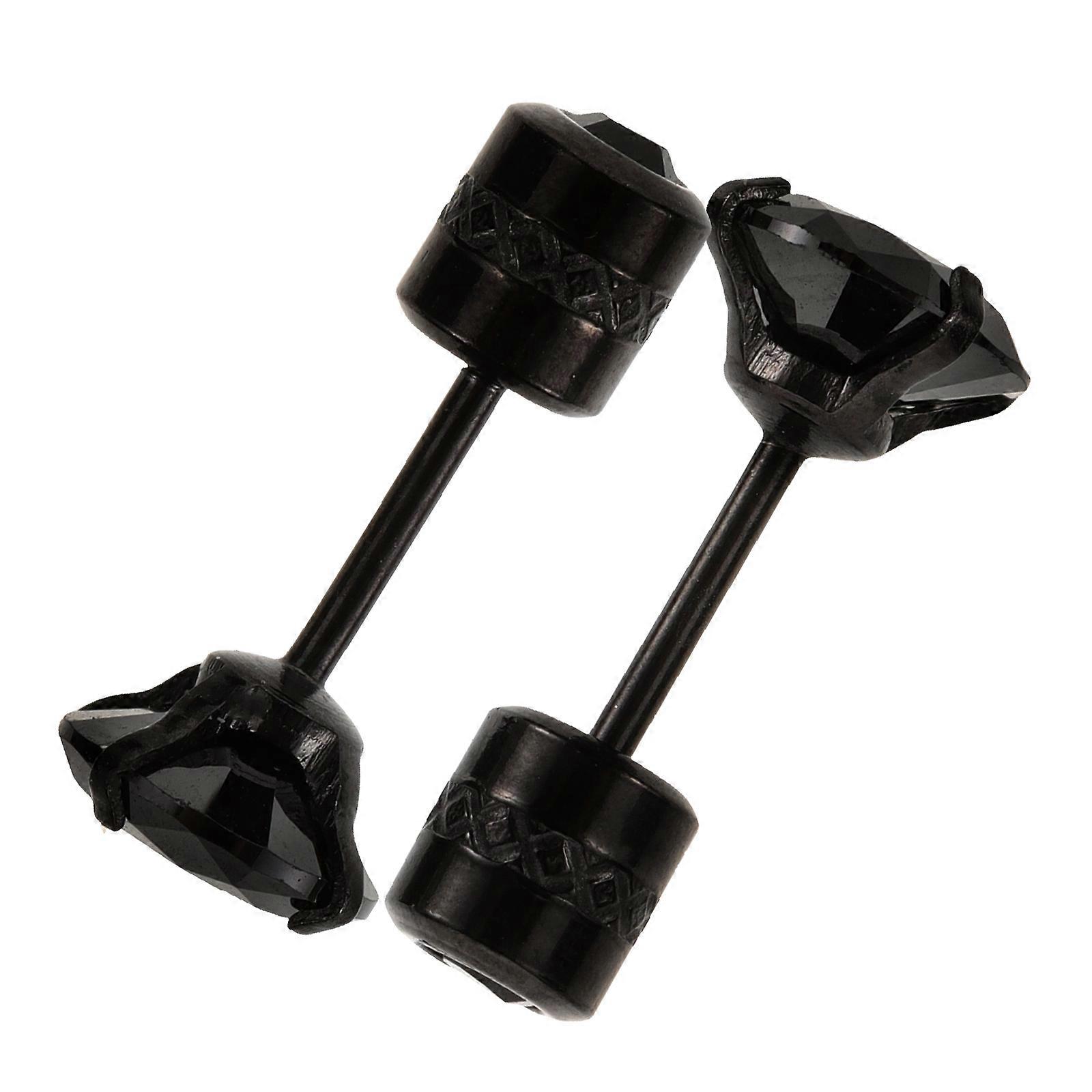 Ear Studs For Men Classic Sleek Elegant Showcase Your Charm Resistant to Fade 2Set