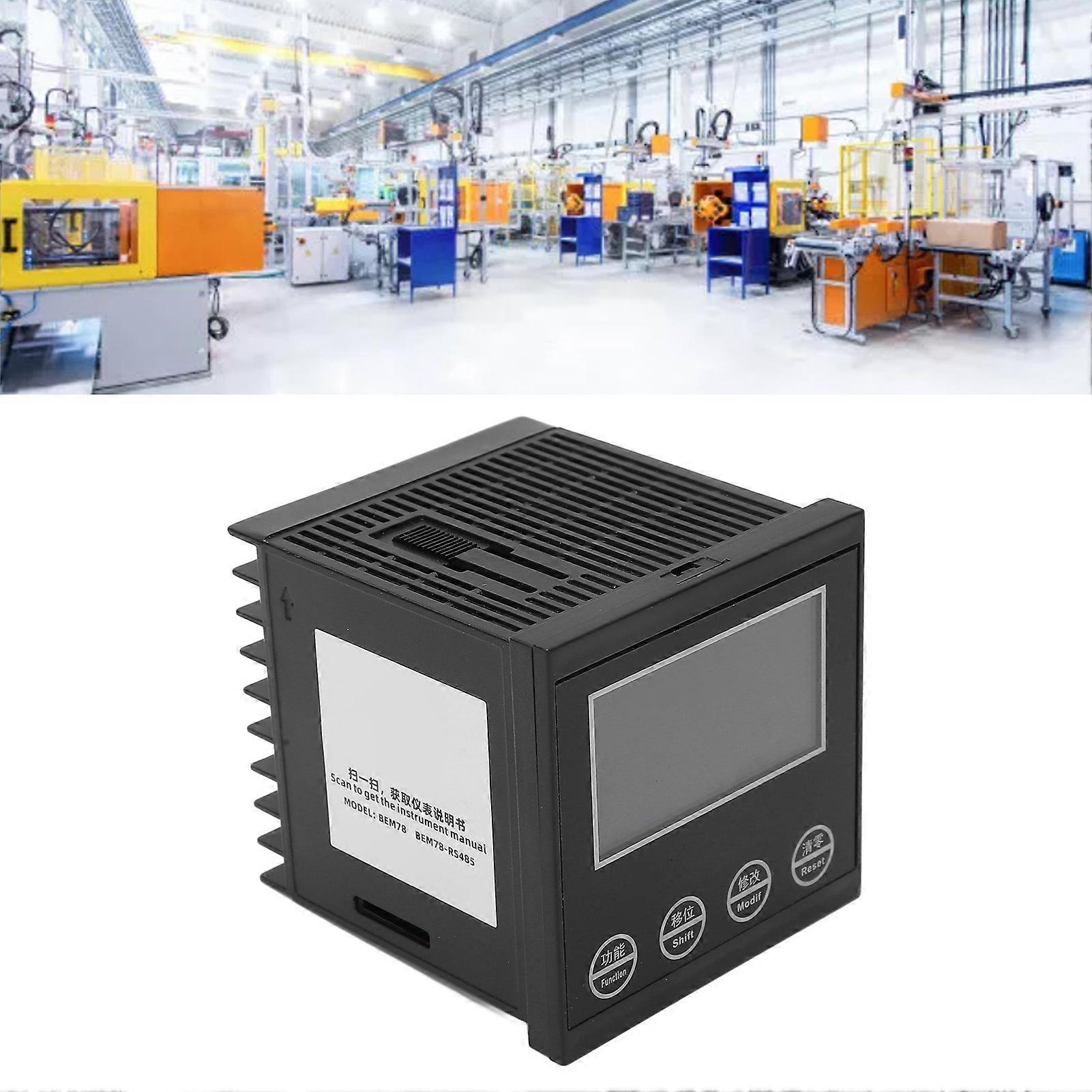 Digitaler Zähler 6-stelliger LCD-Display-Timer 0,00001-999999 Meter 100-240V AC für den industriellen Einsatz 