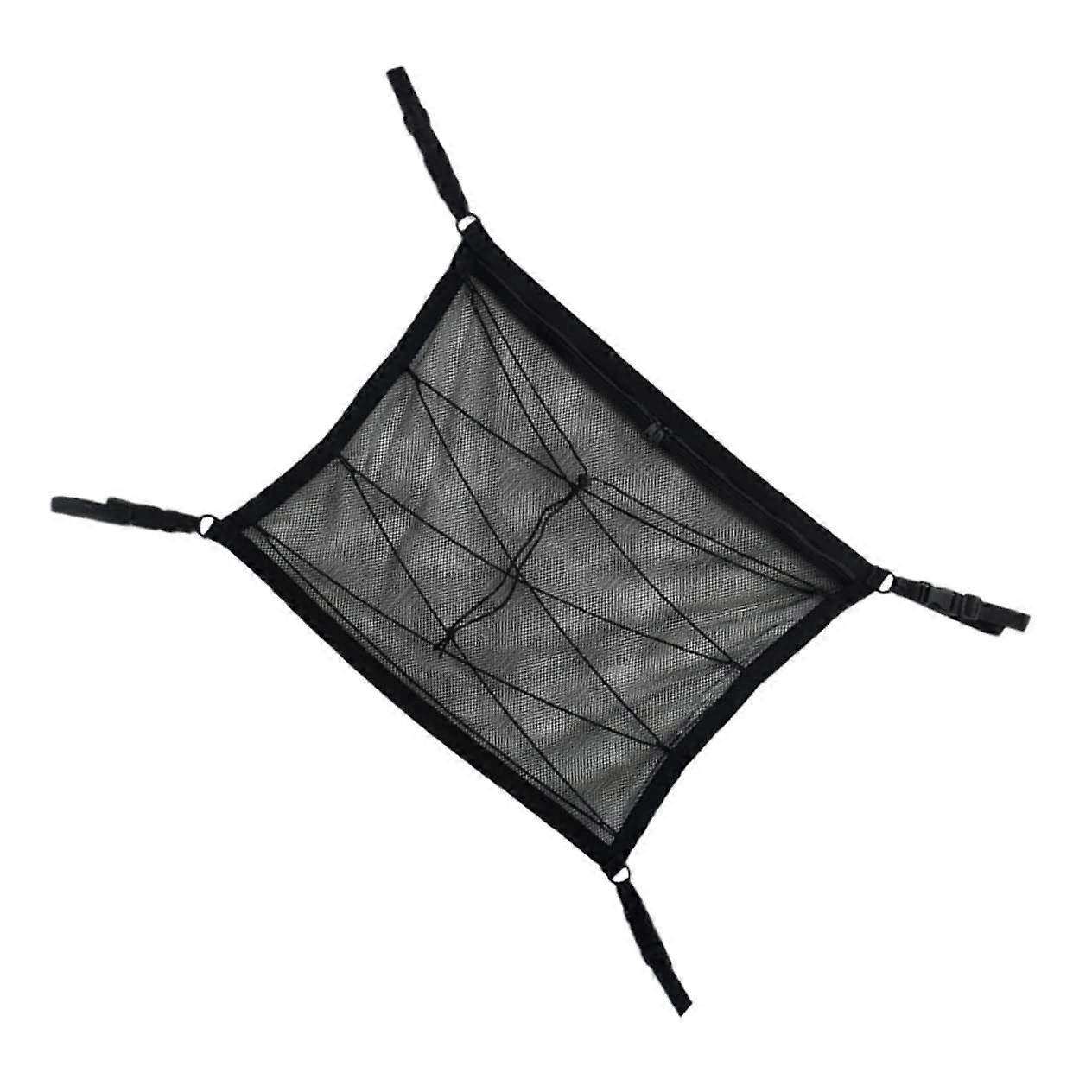 Car Roof Cargo Net Double Mesh Design for SUV Practical Travel Organizer Secures Luggage and Accessories for Long Road Trips