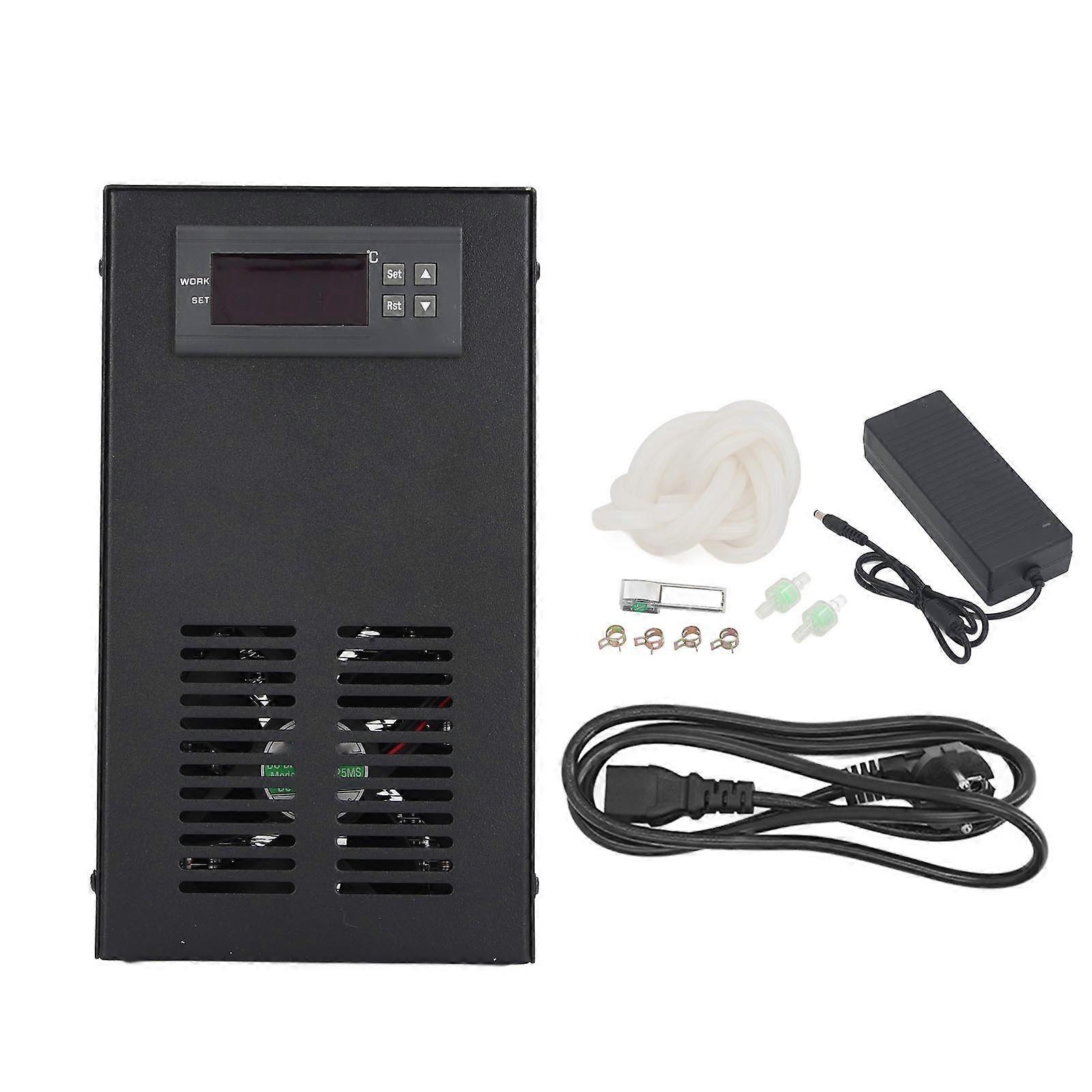 70W Water Chiller Silent Single Cooling System for 20L Coral Shrimp Fish Hydroponic Tank Home Aquarium Use 100‑240V EU Plug