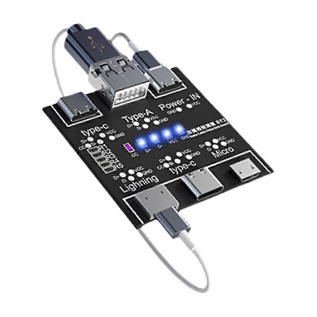 Portable Data Cable Test Pcb Board For Phone Android Type-c Lightweight