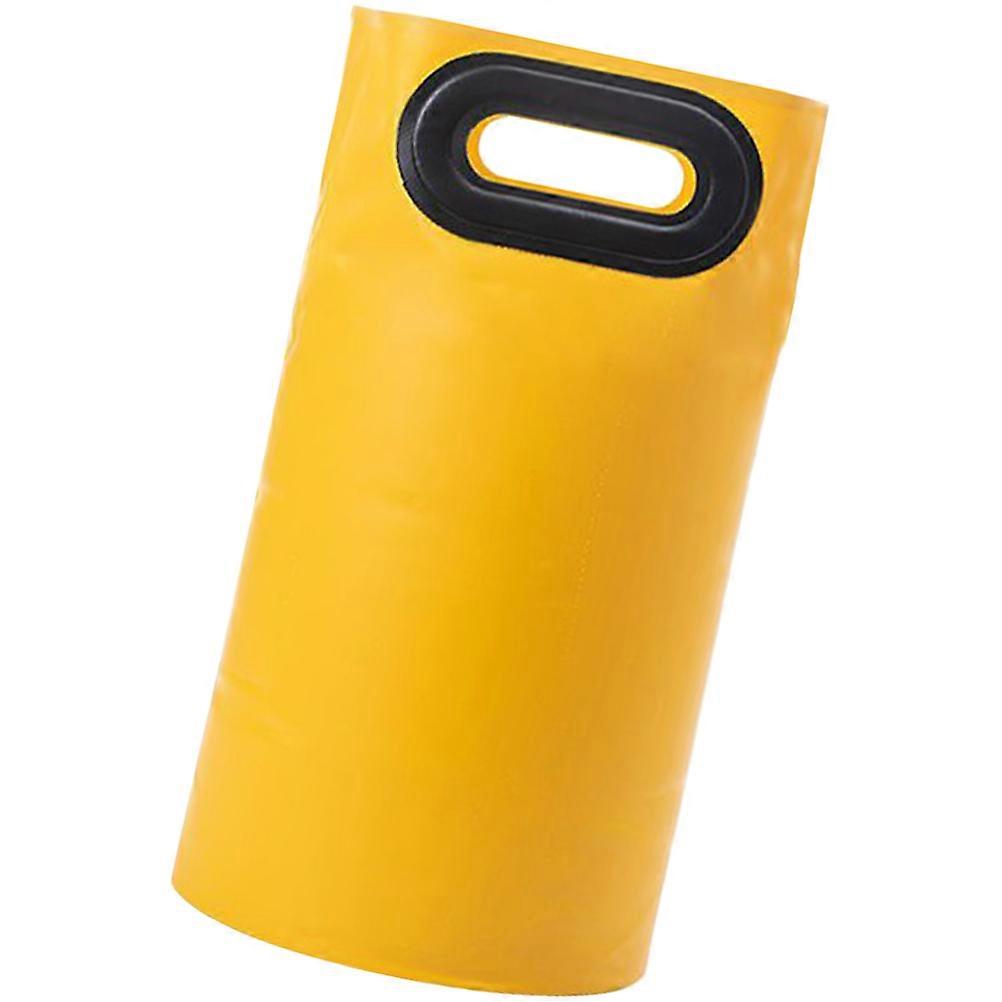 Portable Foot Bath Bucket for Home Use Made of Durable Plastic Yellow Color Easy to Carry