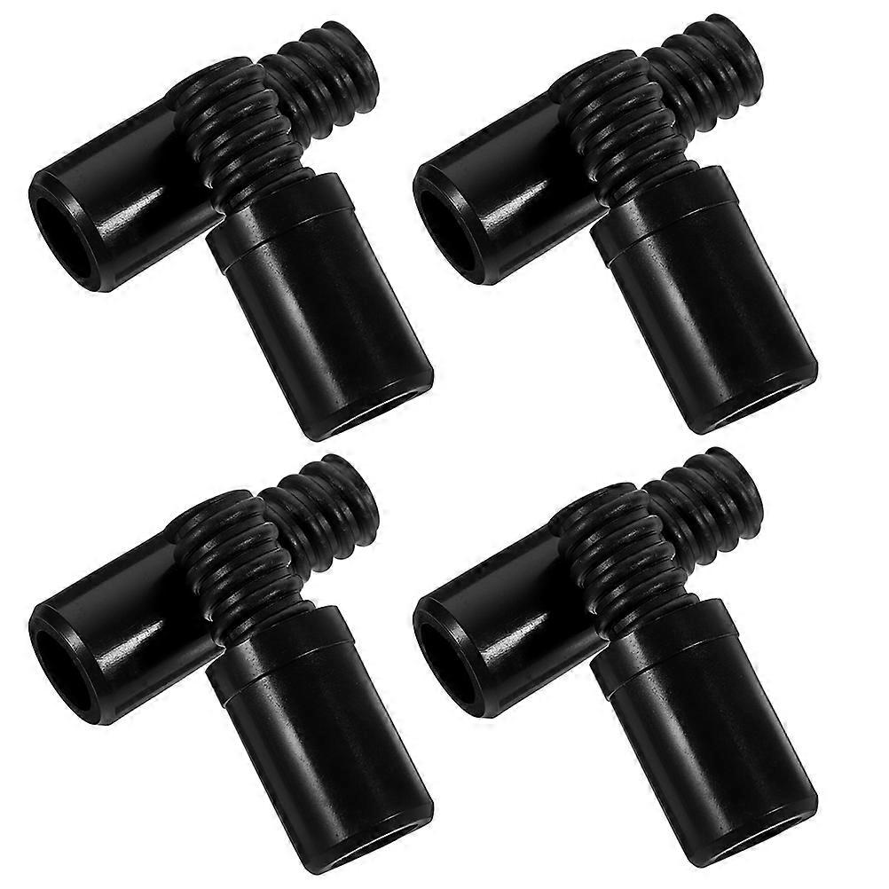 Plastic Threaded Tips for Broom Handles Durable Screw End Replacement for Extension Poles, Secure Fit, Compatible with Black Poles