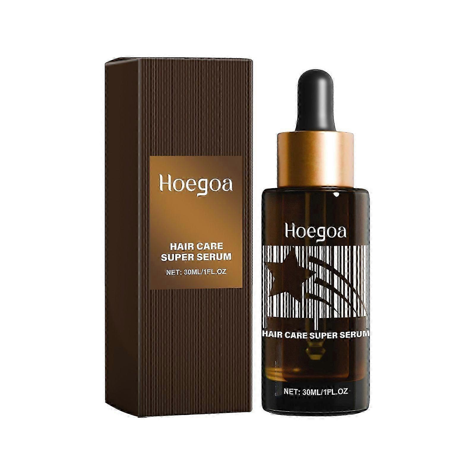 סרום לצמיחת שיער לשיער דליל ונשירת שיער - טיפול מתקדם בפורמולת פפטידים לגברים ונשים - צמיחה מחדש של שיער עבה ומלא למראה, 30 מ"ל