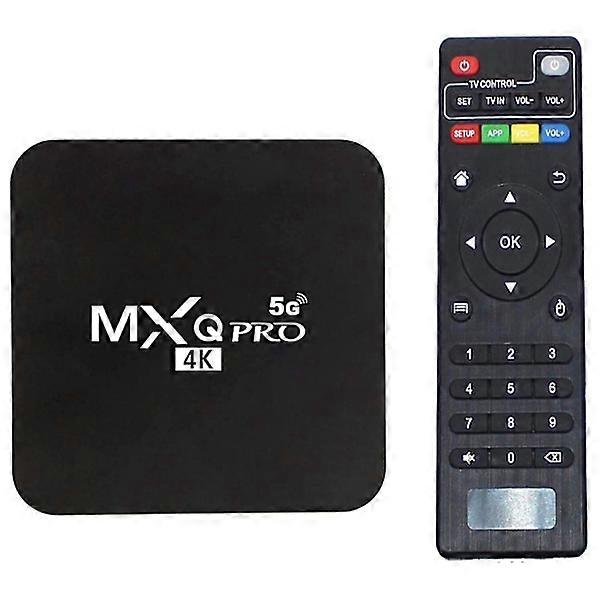 Android TV box, 4K HDR Streaming Media Player, 4 GB RAM 32 GB ROM Allwinner H3 Smart TV box EU plug