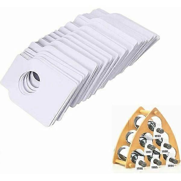 200 Pcs Wine Bottle Labels, Reusable Wine Bottle Labels, Bottle Labels, Blank Labels, Record Wine Bottle Information (White),